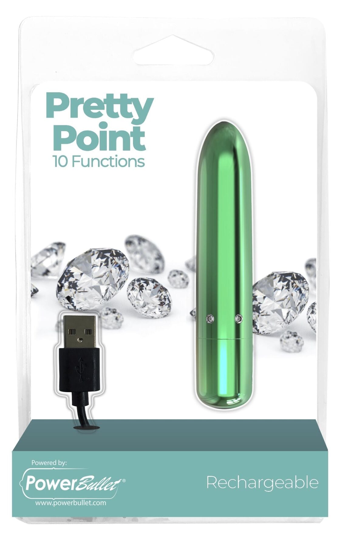 Віброкуля PowerBullet Pretty Point Rechargeable Bullet