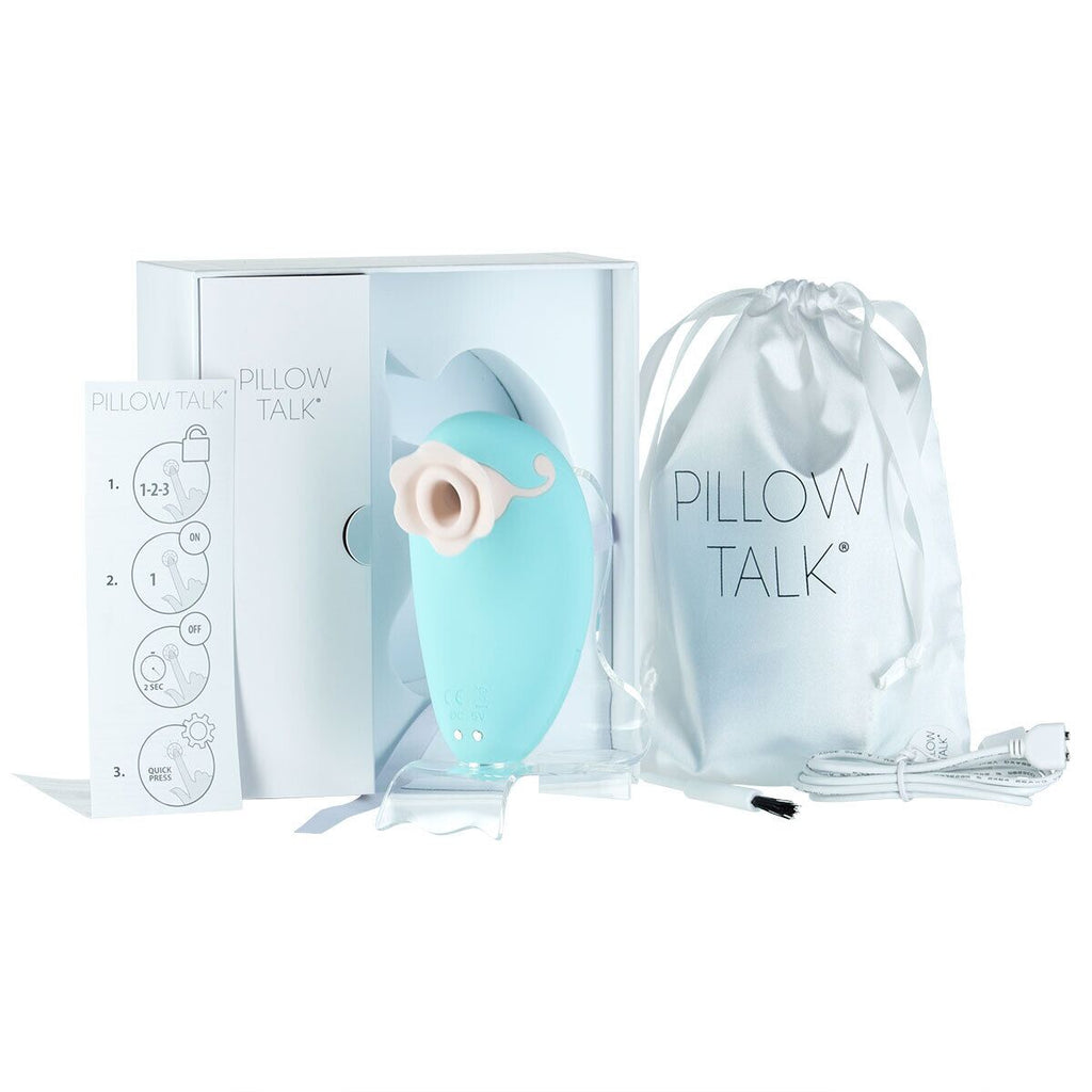 Розкішний вакуумний кліторальний стимулятор Pillow Talk Dreamy із кристалом Swarovski