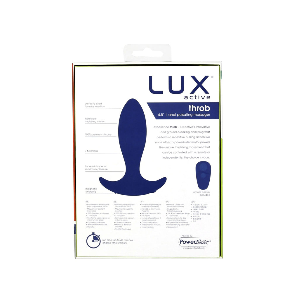 Анальна пробка з пульсацією Lux Active Throb - 4.5"