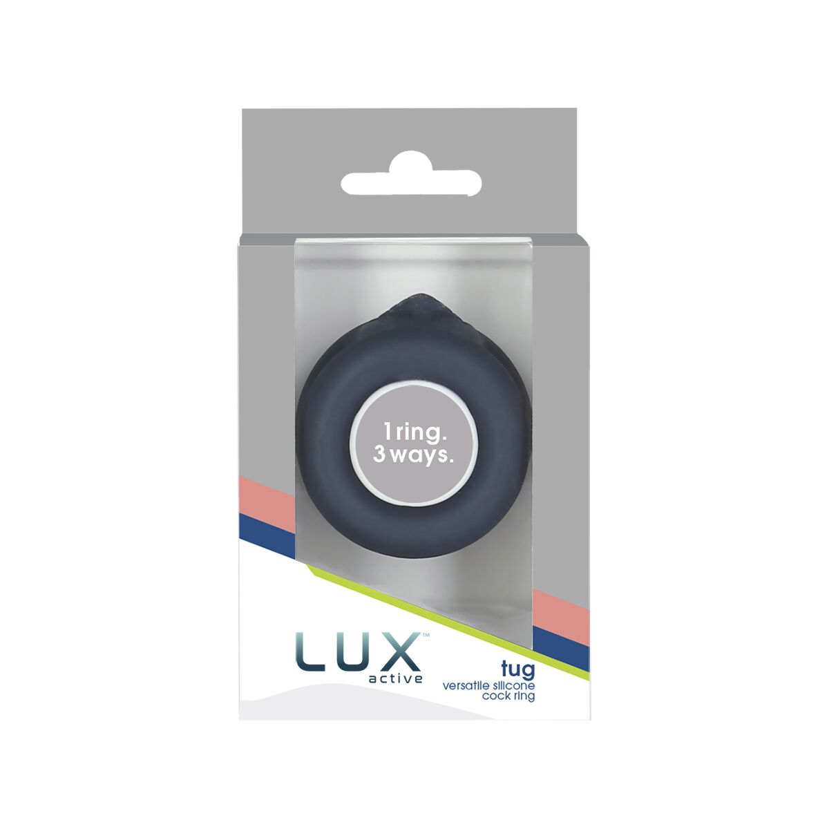 Подвійне ерекційне кільце LUX Active Tug - Versatile Silicone Cock Ring