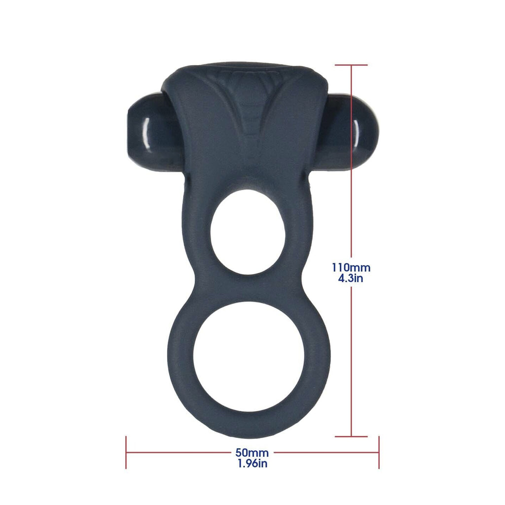 Подвійне ерекційне кільце з вібрацією Lux Active Triad - Vibrating Dual Cock Ring
