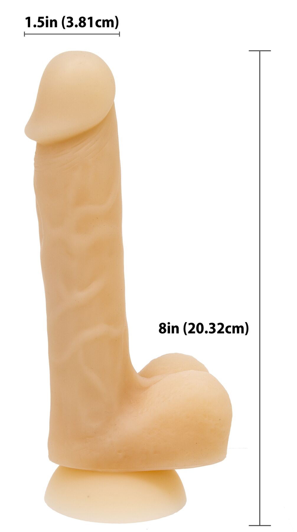 Фалоімітатор із пам’яттю форми, на присосці ADDICTION DAVID 8″ Silicone Dong