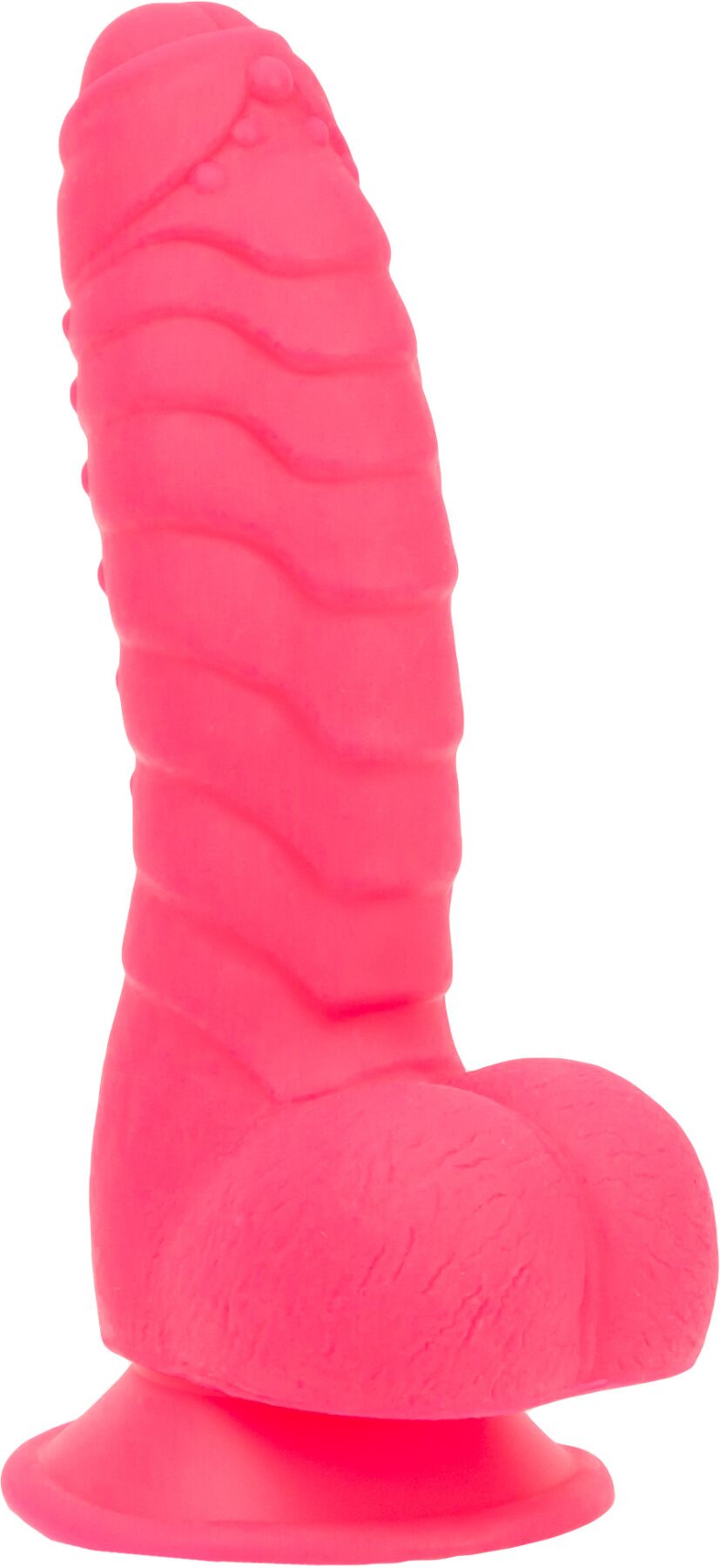 Ребристий фалоімітатор на присосці ADDICTION Tom 7″ Dildo With Balls