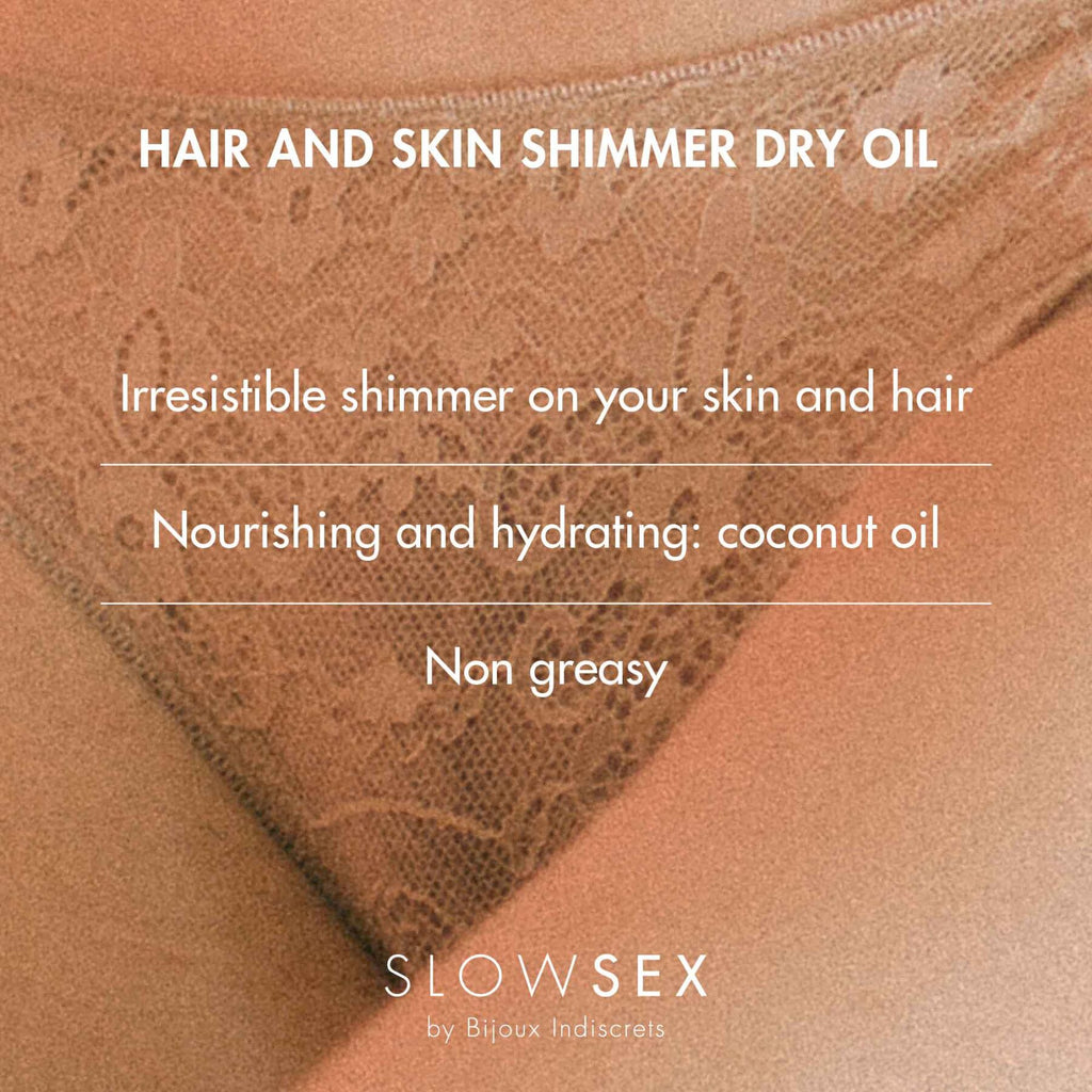 Bijoux Indiscrets Slow Sex Hair and skin shimmer
