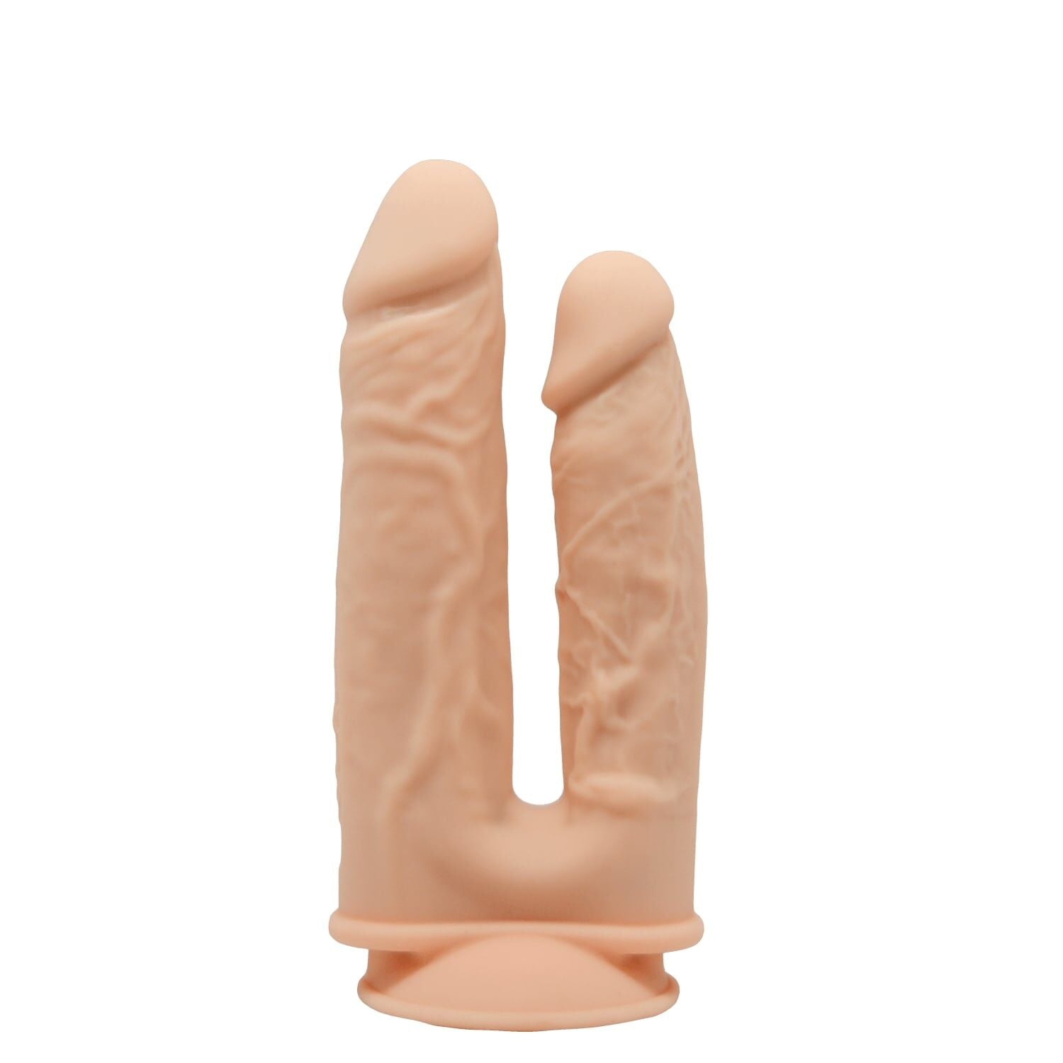 Фалоімітатор подвійний SilexD Double Gusto Flesh Model 1 size 8 & 7