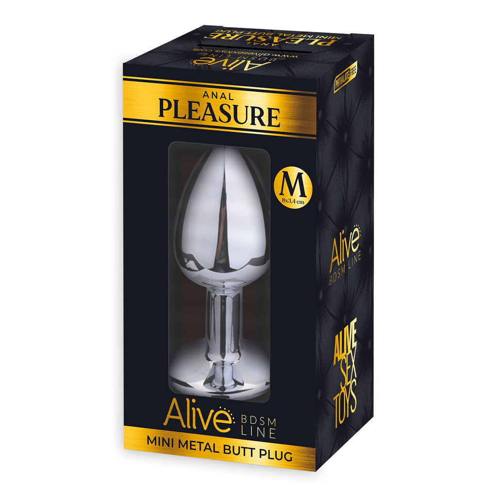 Металева анальна пробка Alive Mini Metal Butt Plug