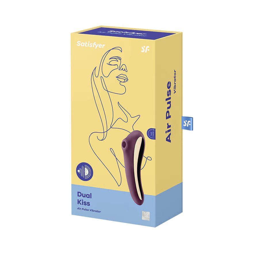Вакуумний стимулятор з вібрацією Satisfyer Dual Kiss