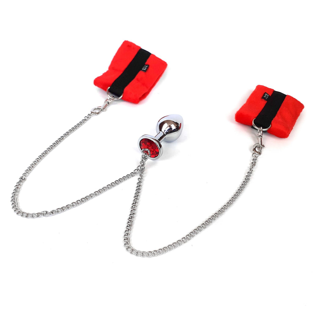 Наручники Art of Sex Handcuffs Metal Anal Plug