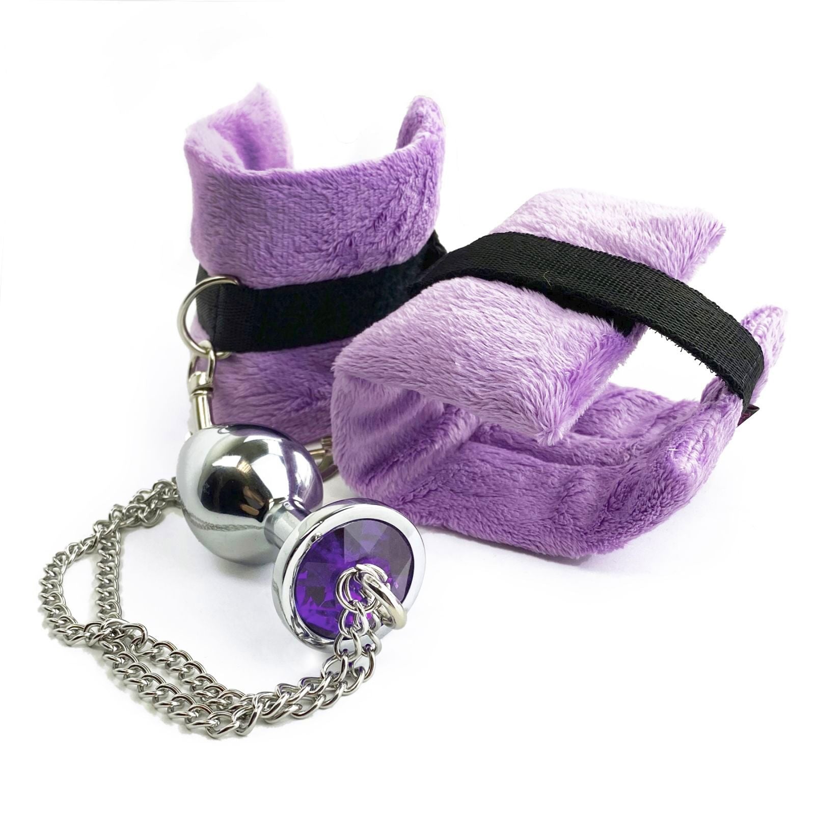 Наручники Art of Sex Handcuffs Metal Anal Plug