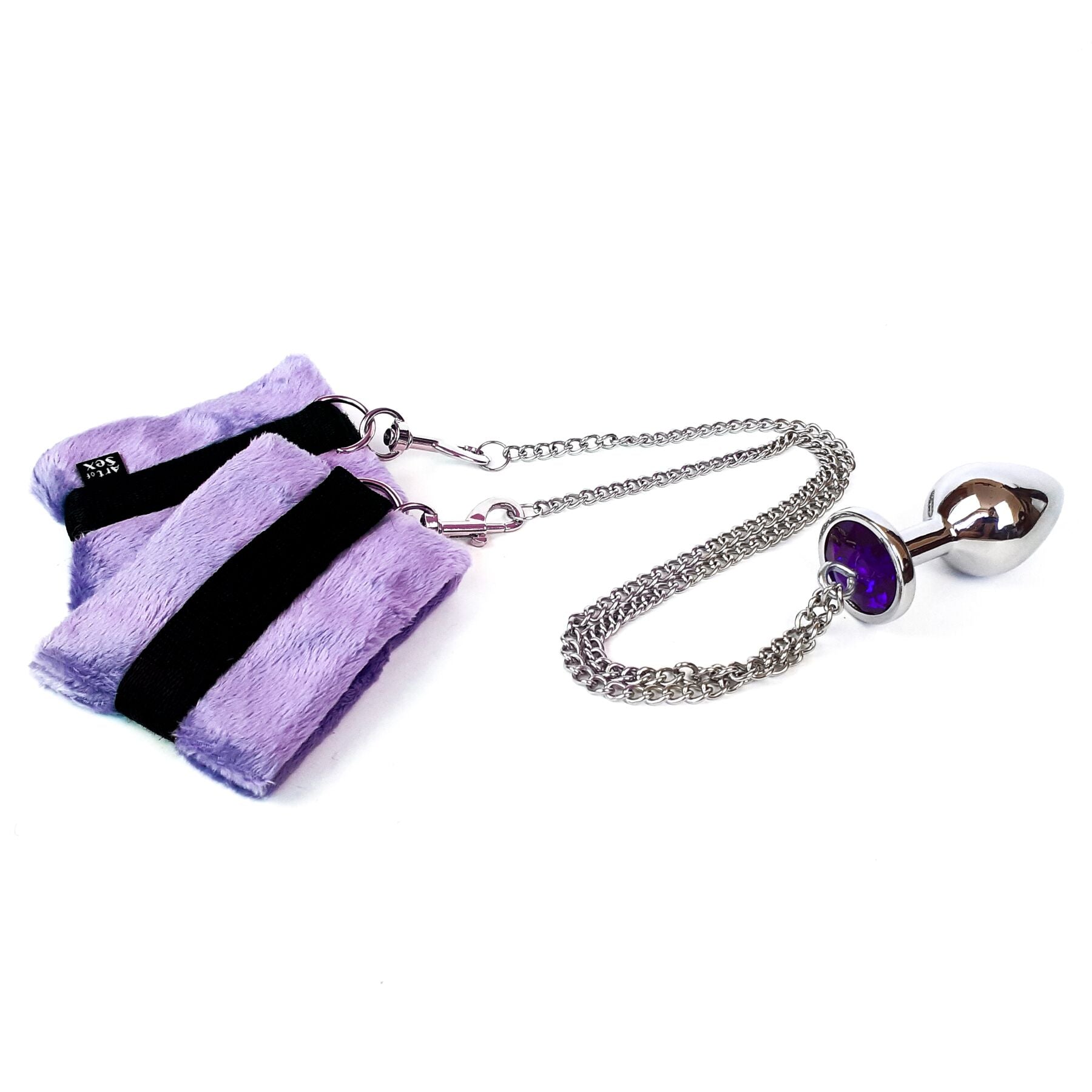 Наручники Art of Sex Handcuffs Metal Anal Plug
