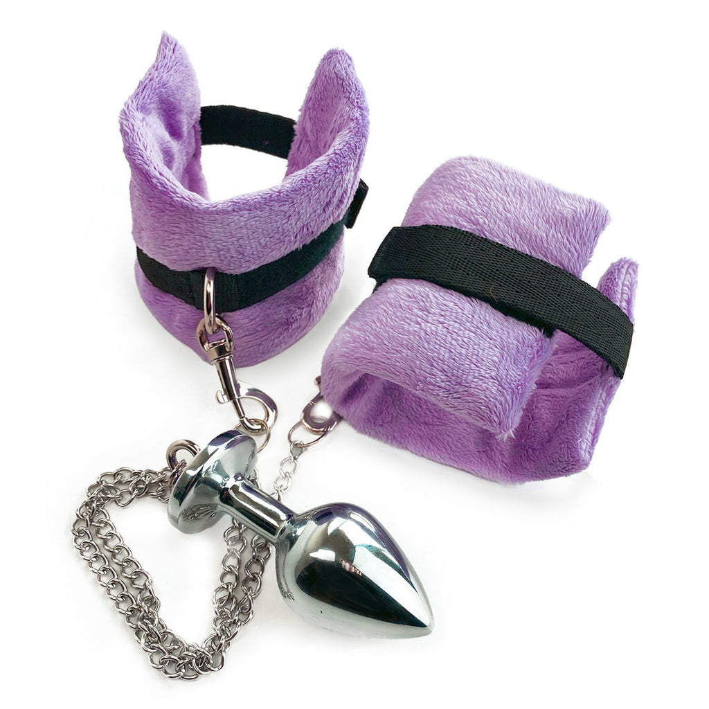 Наручники Art of Sex Handcuffs Metal Anal Plug