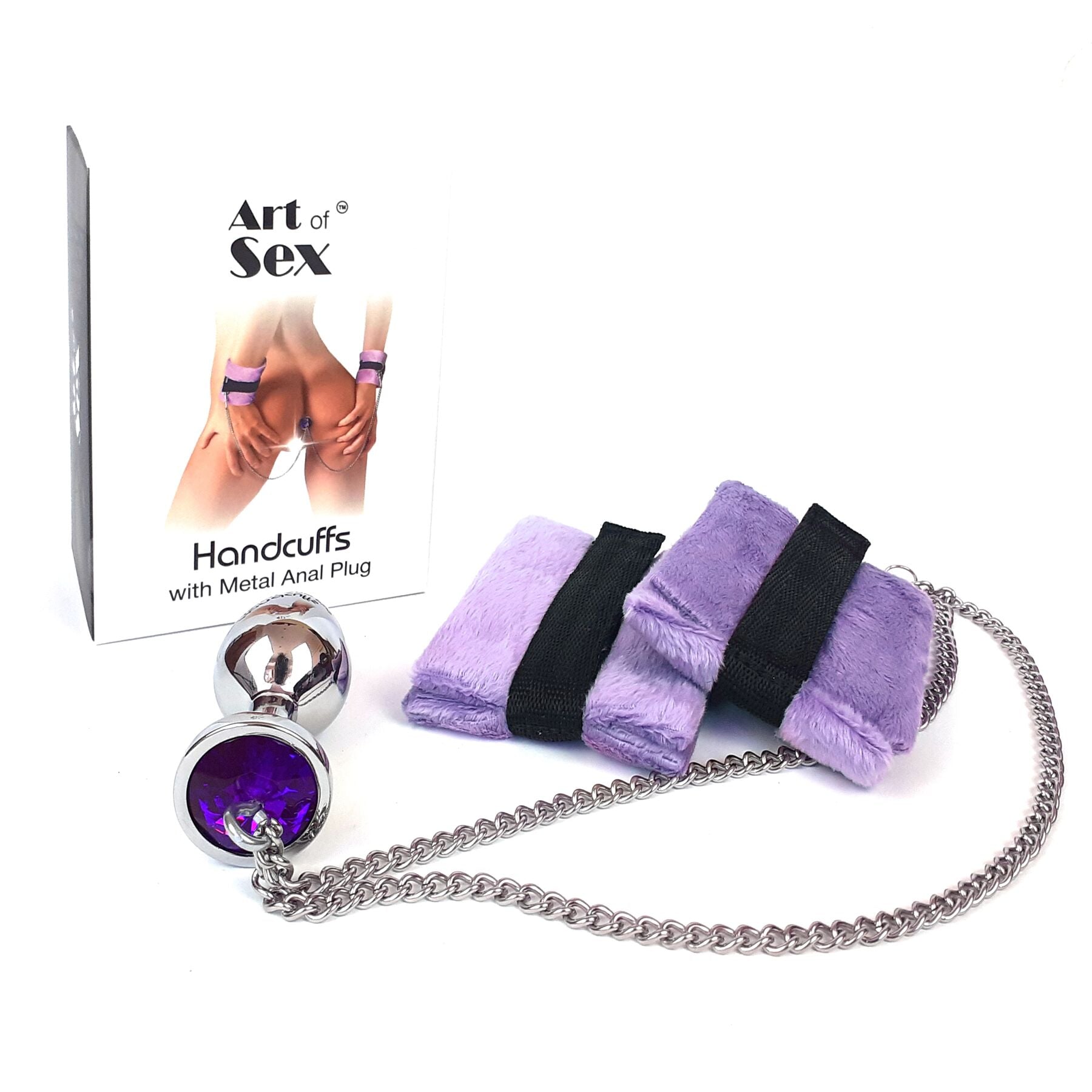 Наручники Art of Sex Handcuffs Metal Anal Plug