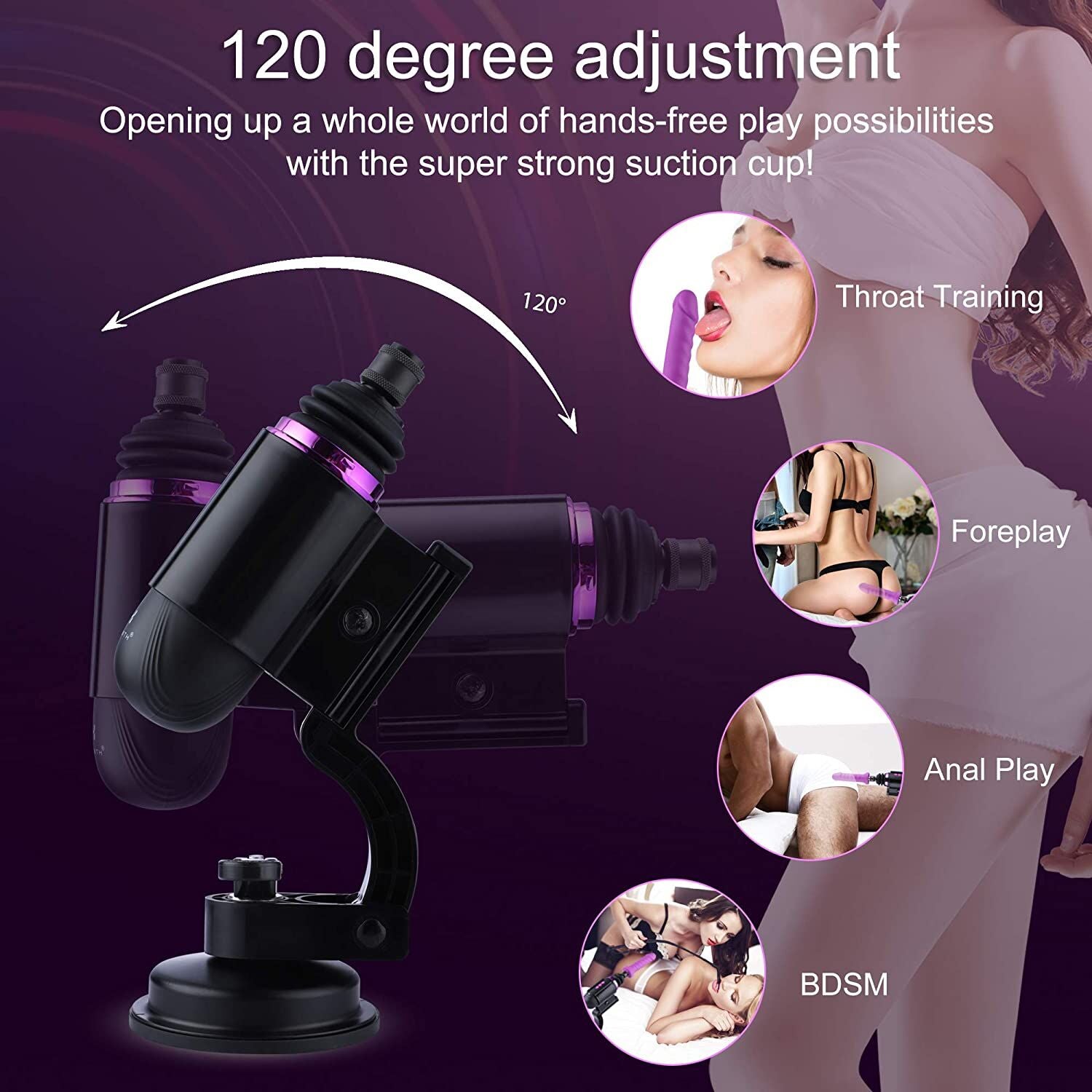 Міні секс-машина Hismith Mini Capsule Sex-Machine with Strong Suction Cup