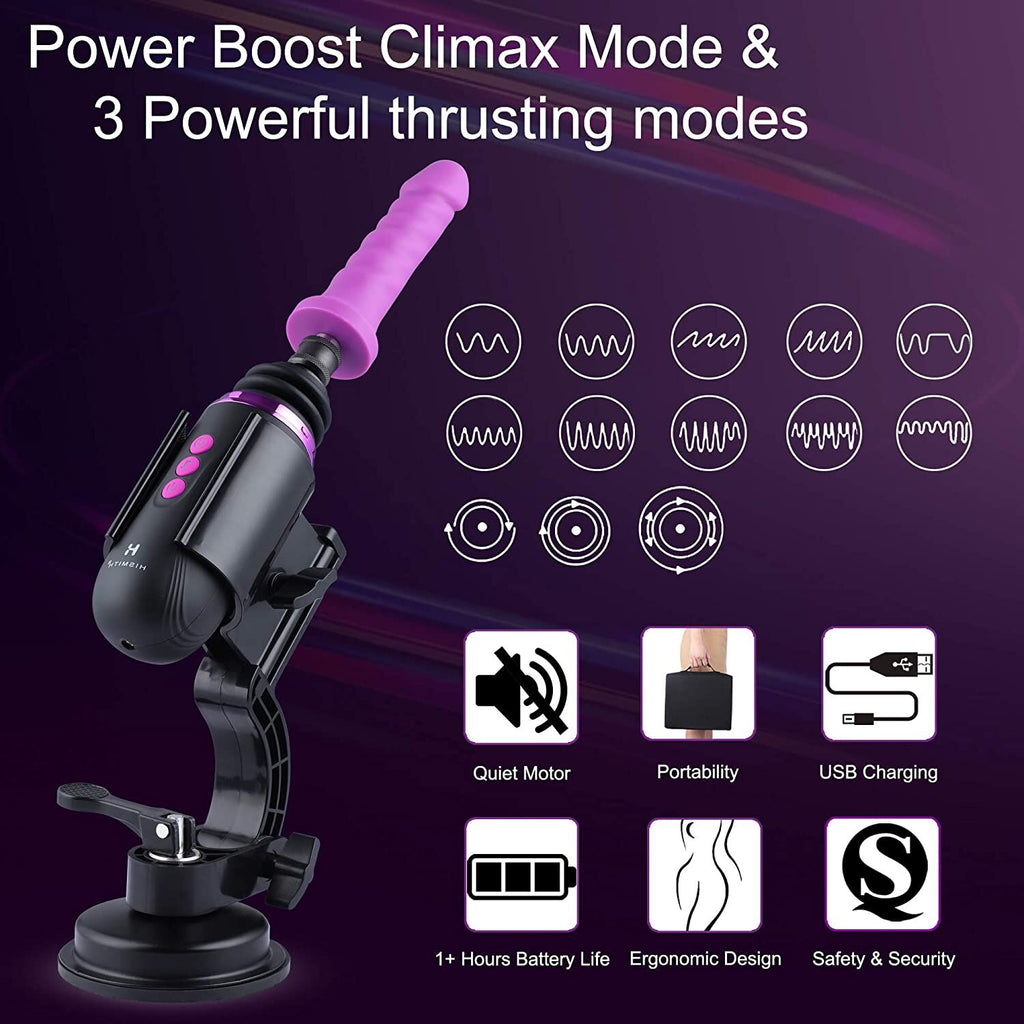 Міні секс-машина Hismith Mini Capsule Sex-Machine with Strong Suction Cup