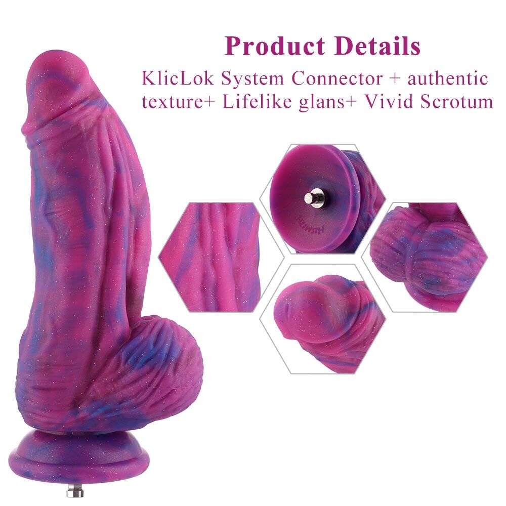Фалоімітатор для секс-машин Hismith 9.45″ Silicone Fantasy Series Dildo