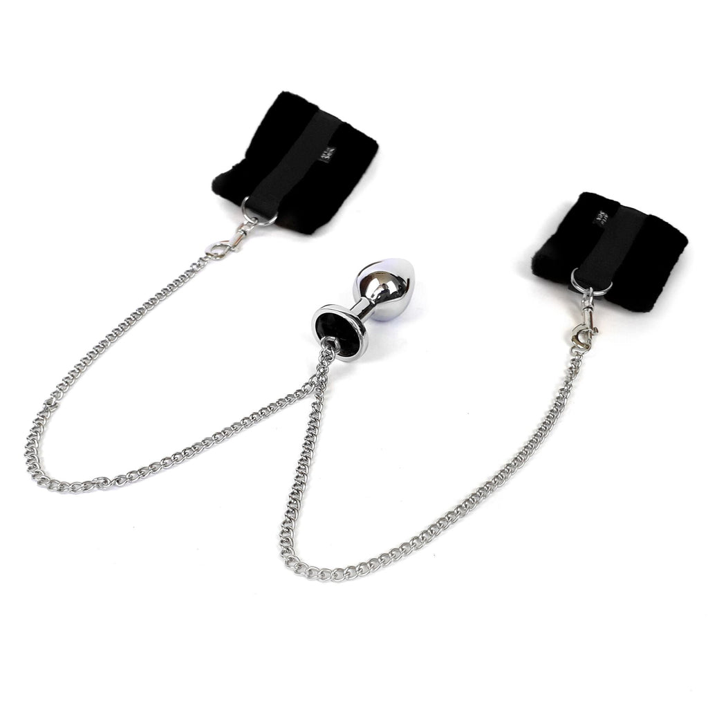 Наручники Art of Sex Handcuffs Metal Anal Plug