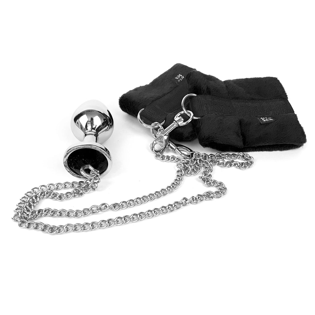 Наручники Art of Sex Handcuffs Metal Anal Plug