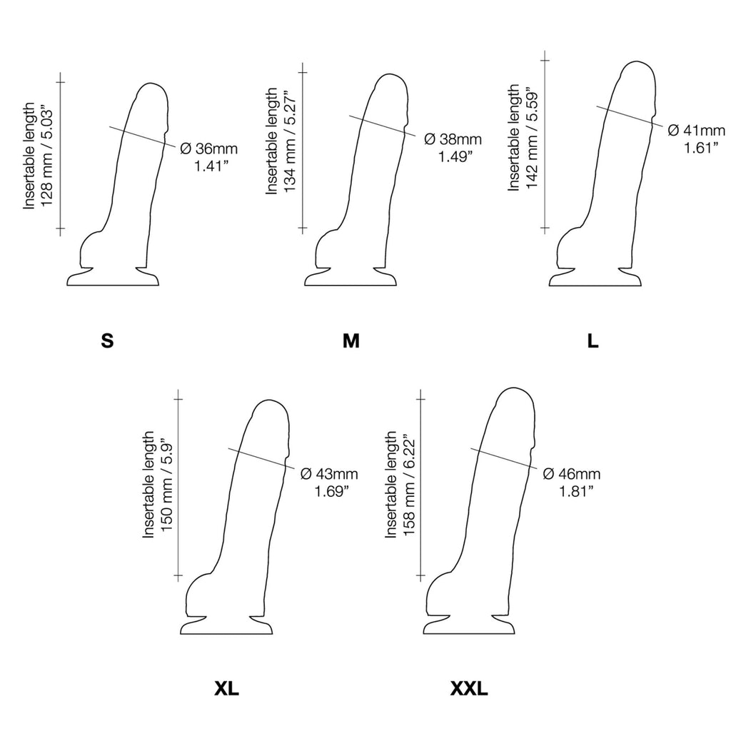Реалістичний фалоімітатор Strap-On-Me Sliding Skin Realistic Dildo
