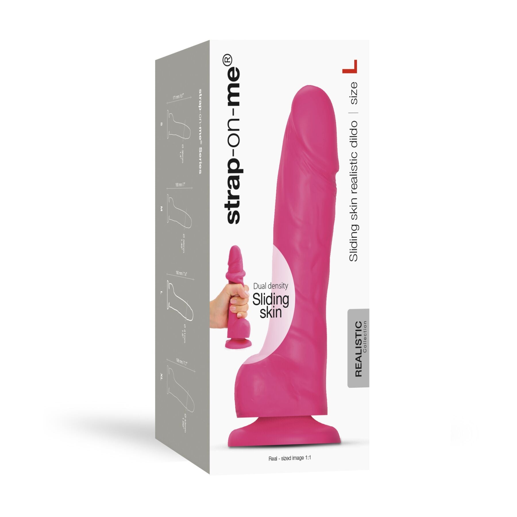 Реалістичний фалоімітатор Strap-On-Me Sliding Skin Realistic Dildo