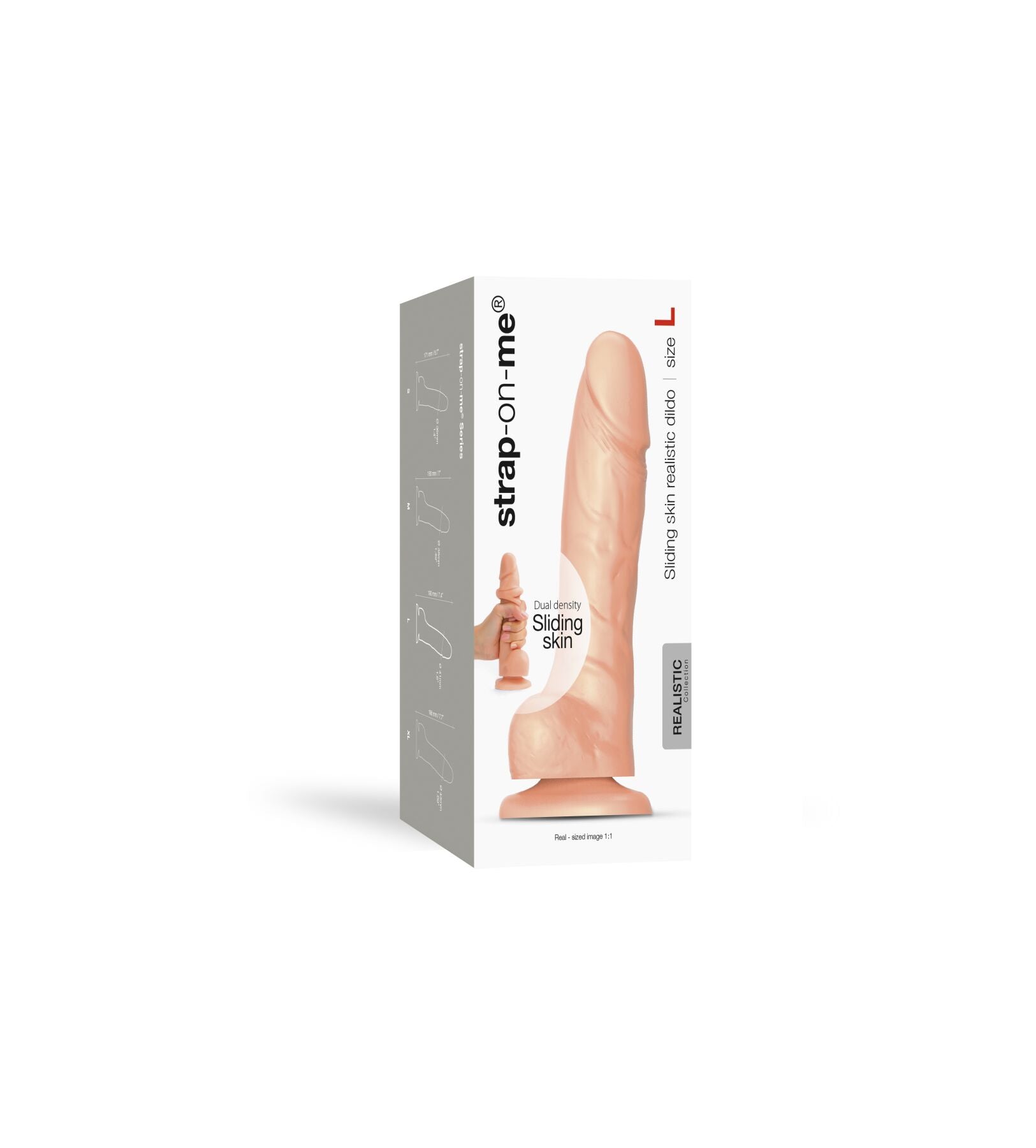 Реалістичний фалоімітатор Strap-On-Me Sliding Skin Realistic Dildo