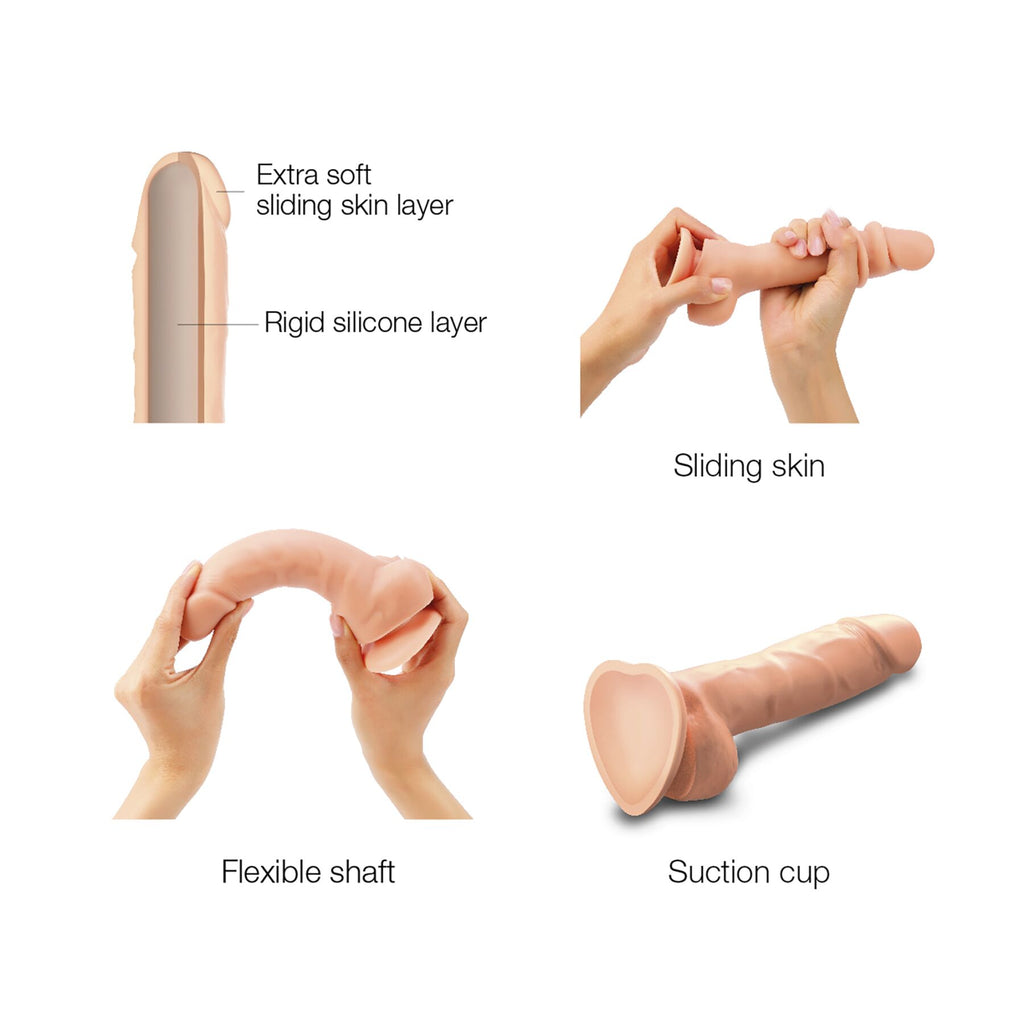 Реалістичний фалоімітатор Strap-On-Me Sliding Skin Realistic Dildo