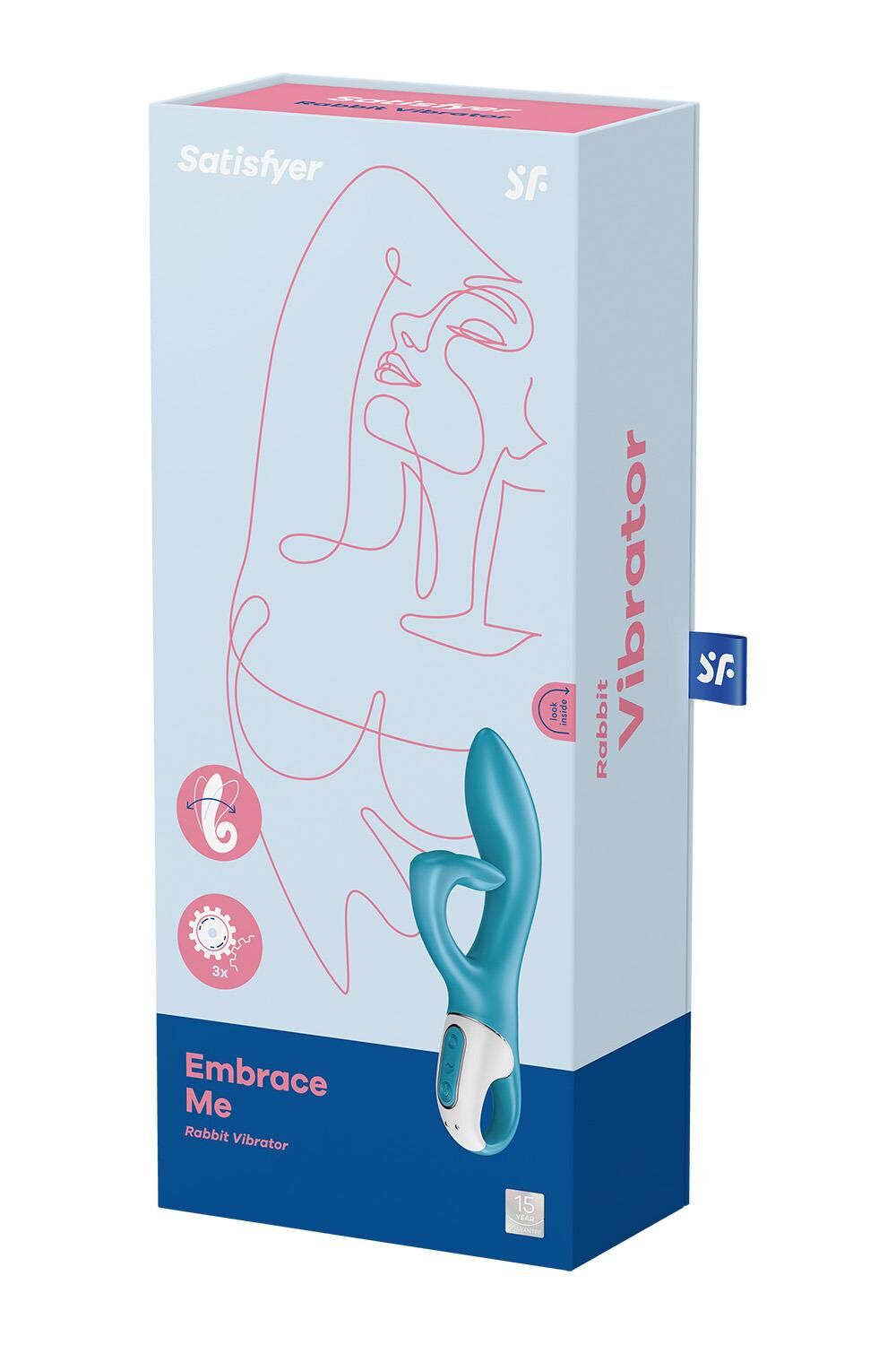 Вібратор-кролик із потрійним відростком Satisfyer Embrace me