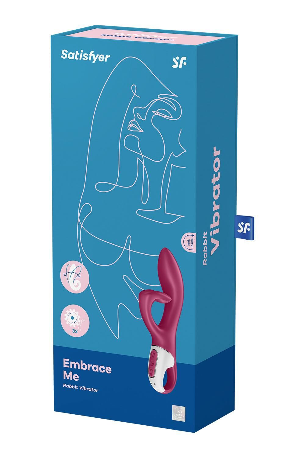 Вібратор-кролик із потрійним відростком Satisfyer Embrace me