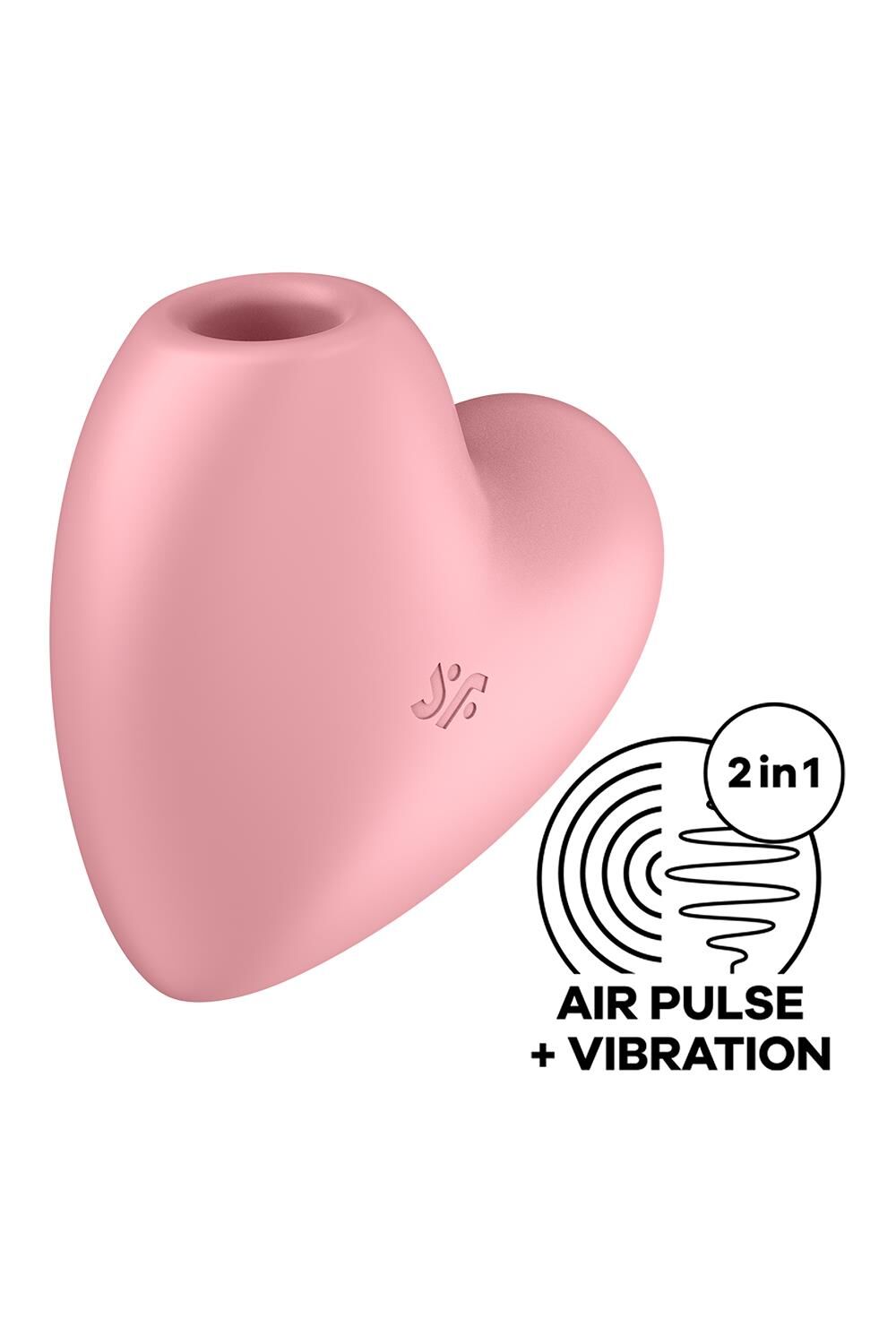 Вакуумний стимулятор-серце з вібрацією Satisfyer Cutie Heart