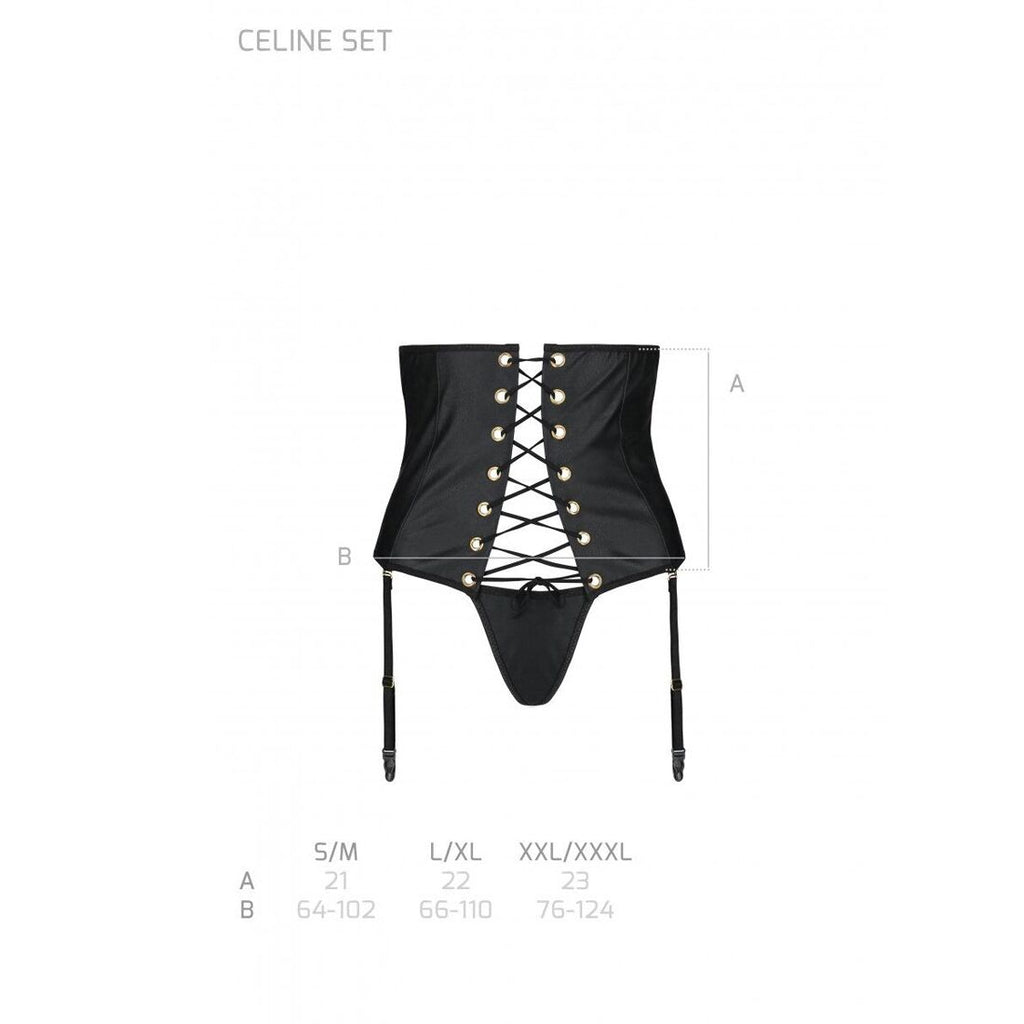 Пояс-корсет з екошкіри Passion CELINE