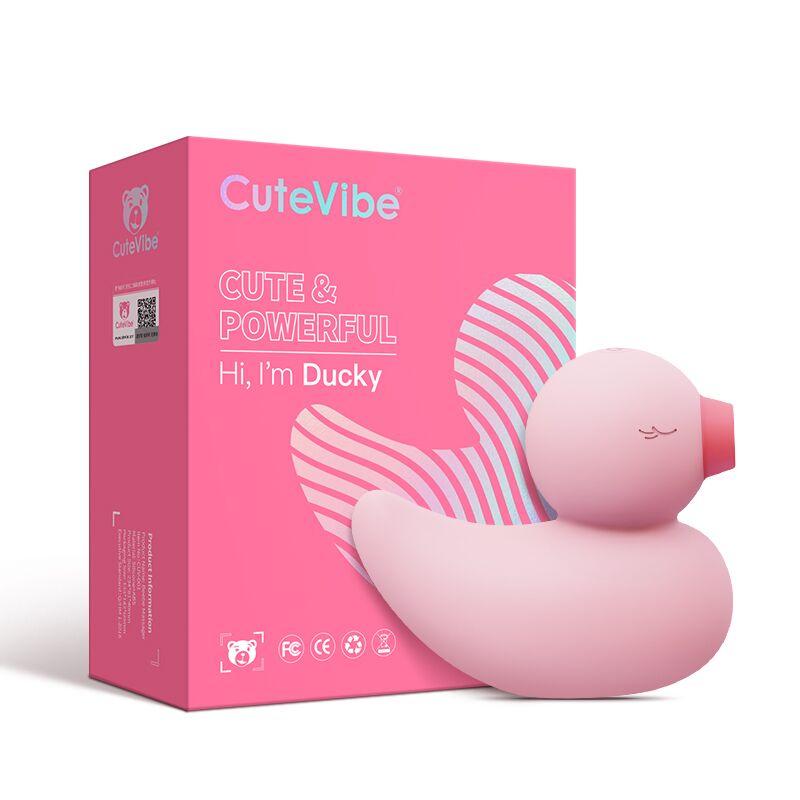 Вакуумний вібратор-качечка CuteVibe Ducky