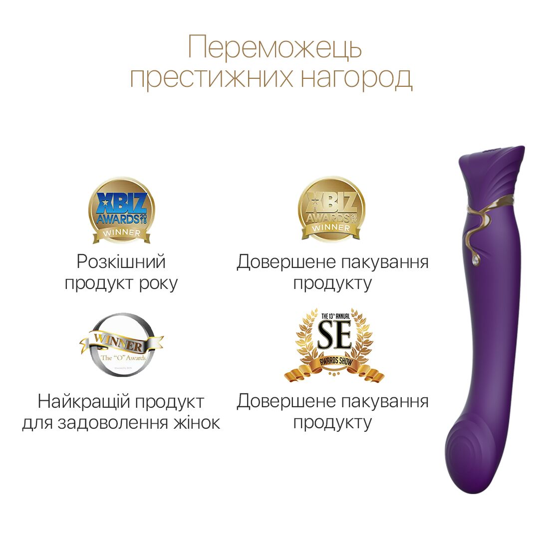 Смартвібратор 3в1 Zalo Queen Set