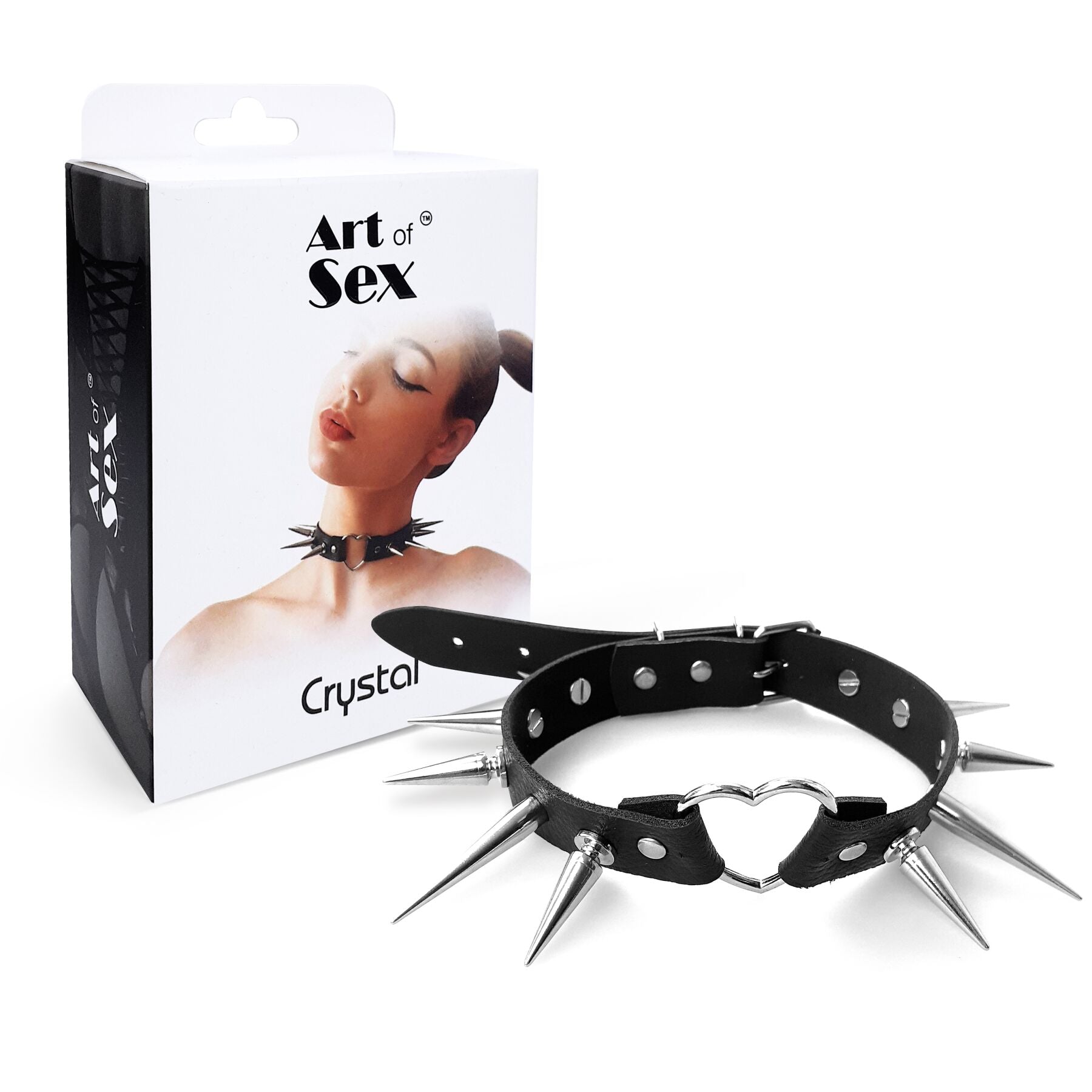 Чокер Серце з великими шипами Art of Sex Crystal