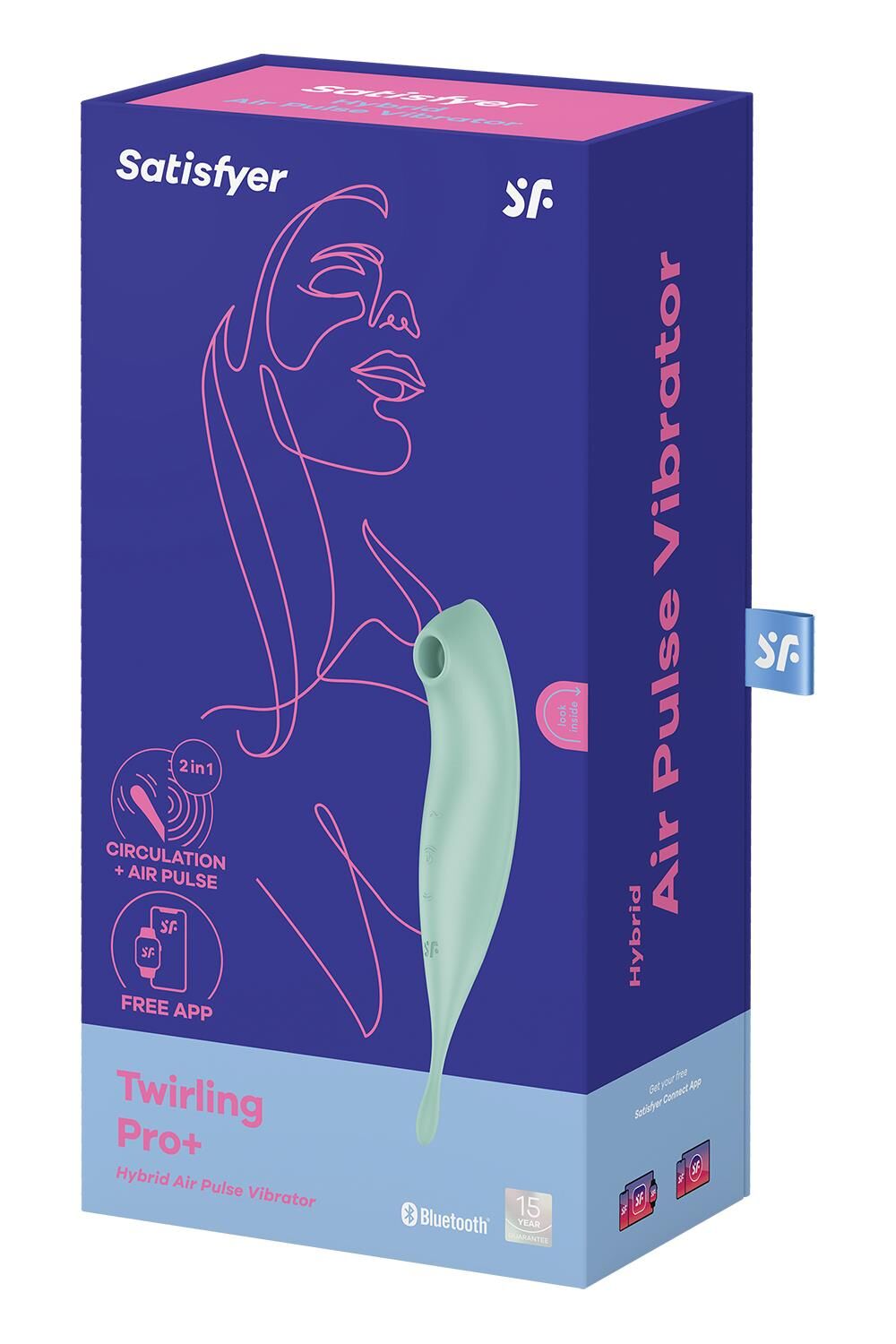 Смарт-вібратор для клітора з вакуумною стимуляцією Satisfyer Twirling Pro+