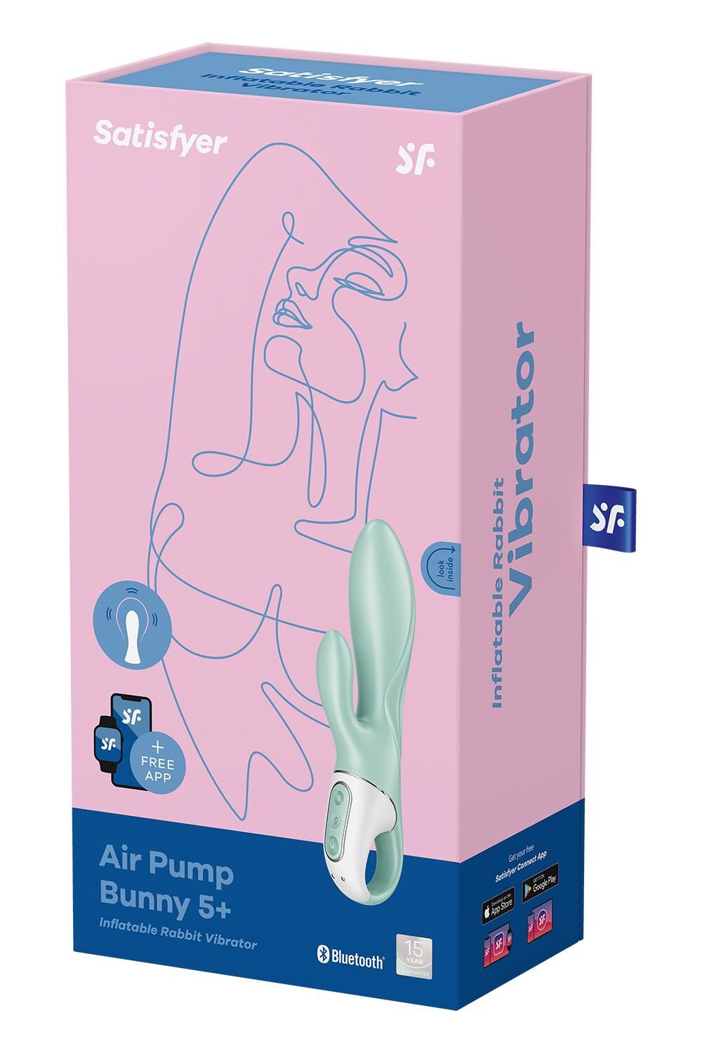 Смарт вібратор-кролик Satisfyer Air Pump Bunny 5+