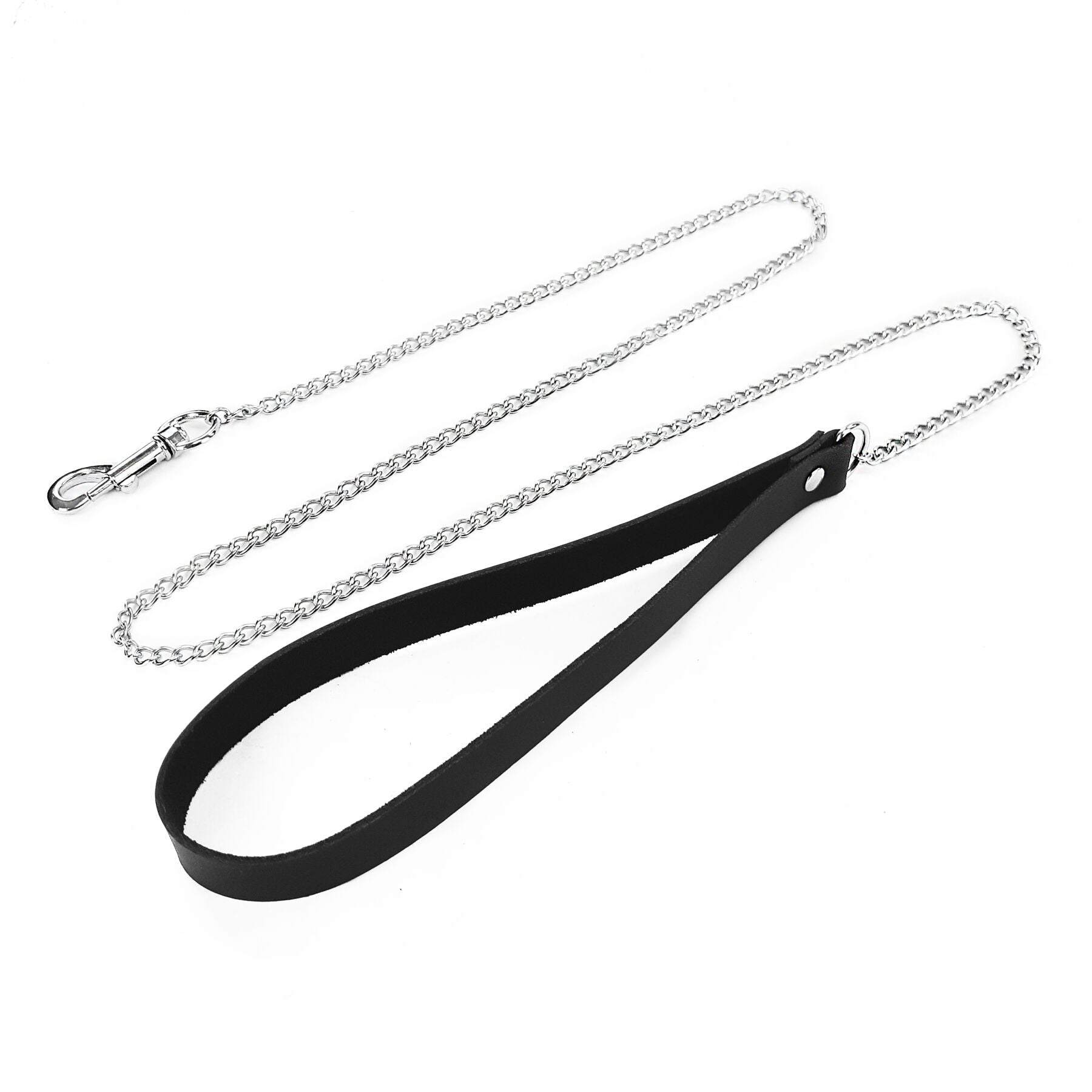 Повідець на ланцюжку із натуральної шкіри Art of Sex Leash