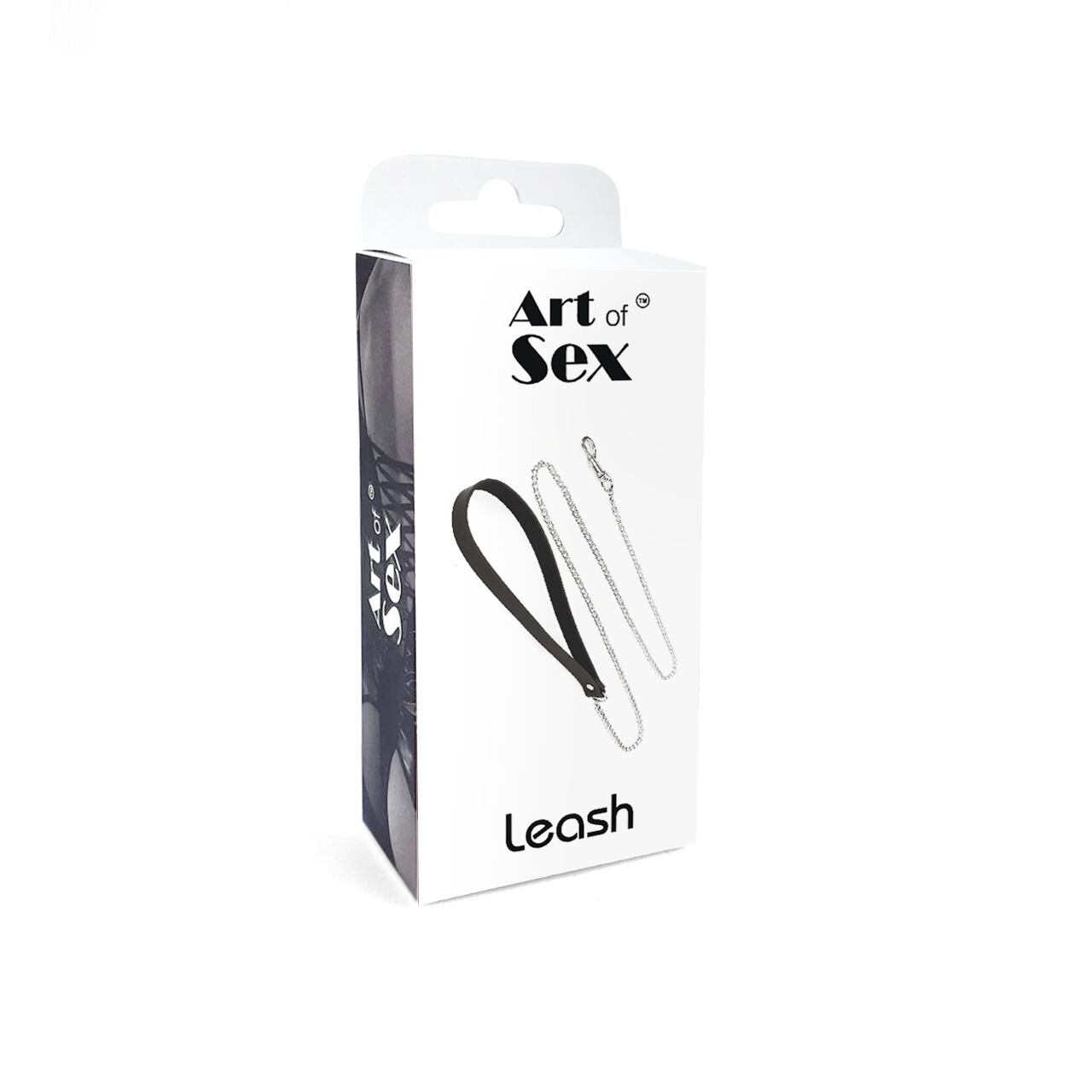 Повідець на ланцюжку із натуральної шкіри Art of Sex Leash