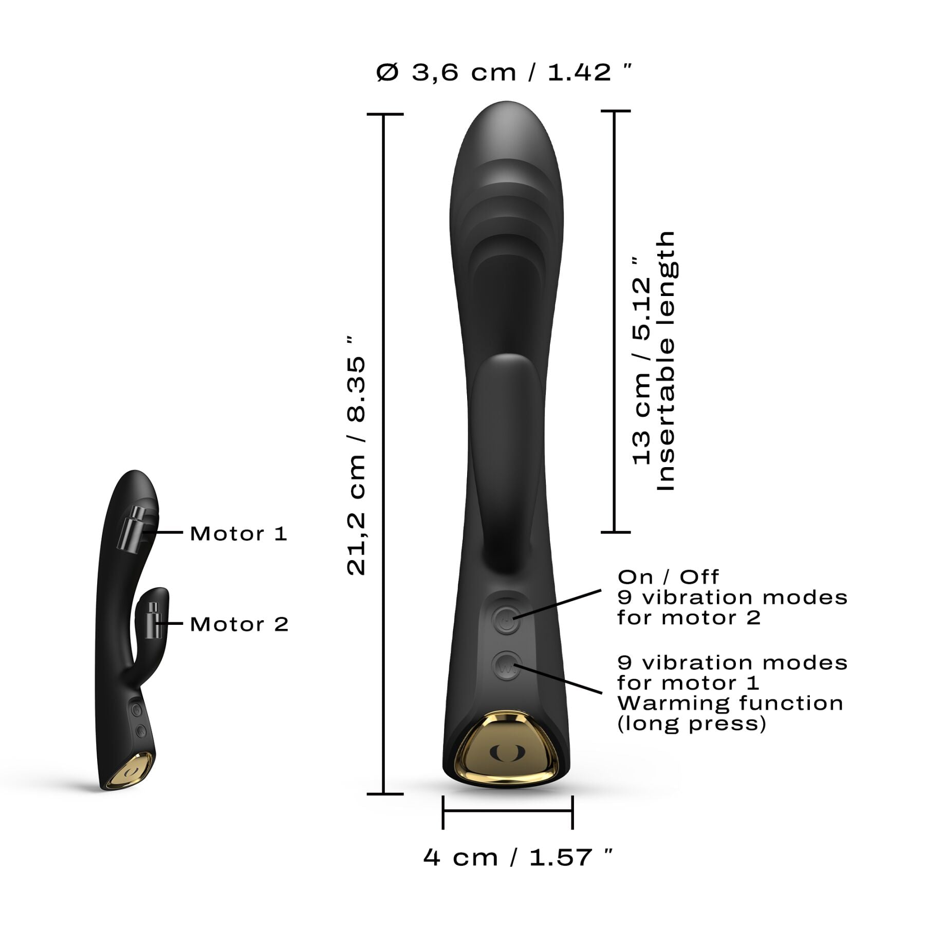 Вібратор-кролик з підігрівом Dorcel FLEXI RABBIT