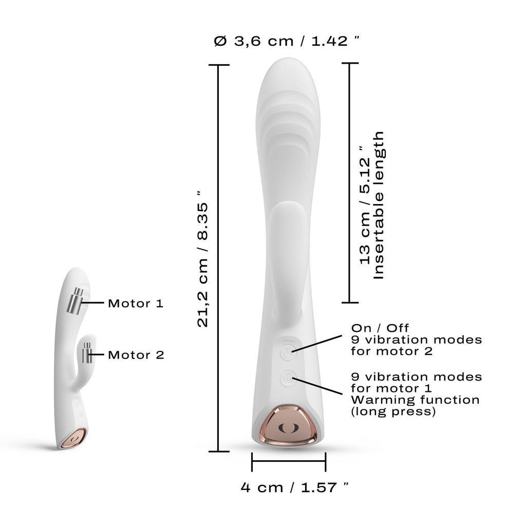 Вібратор-кролик з підігрівом Dorcel FLEXI RABBIT