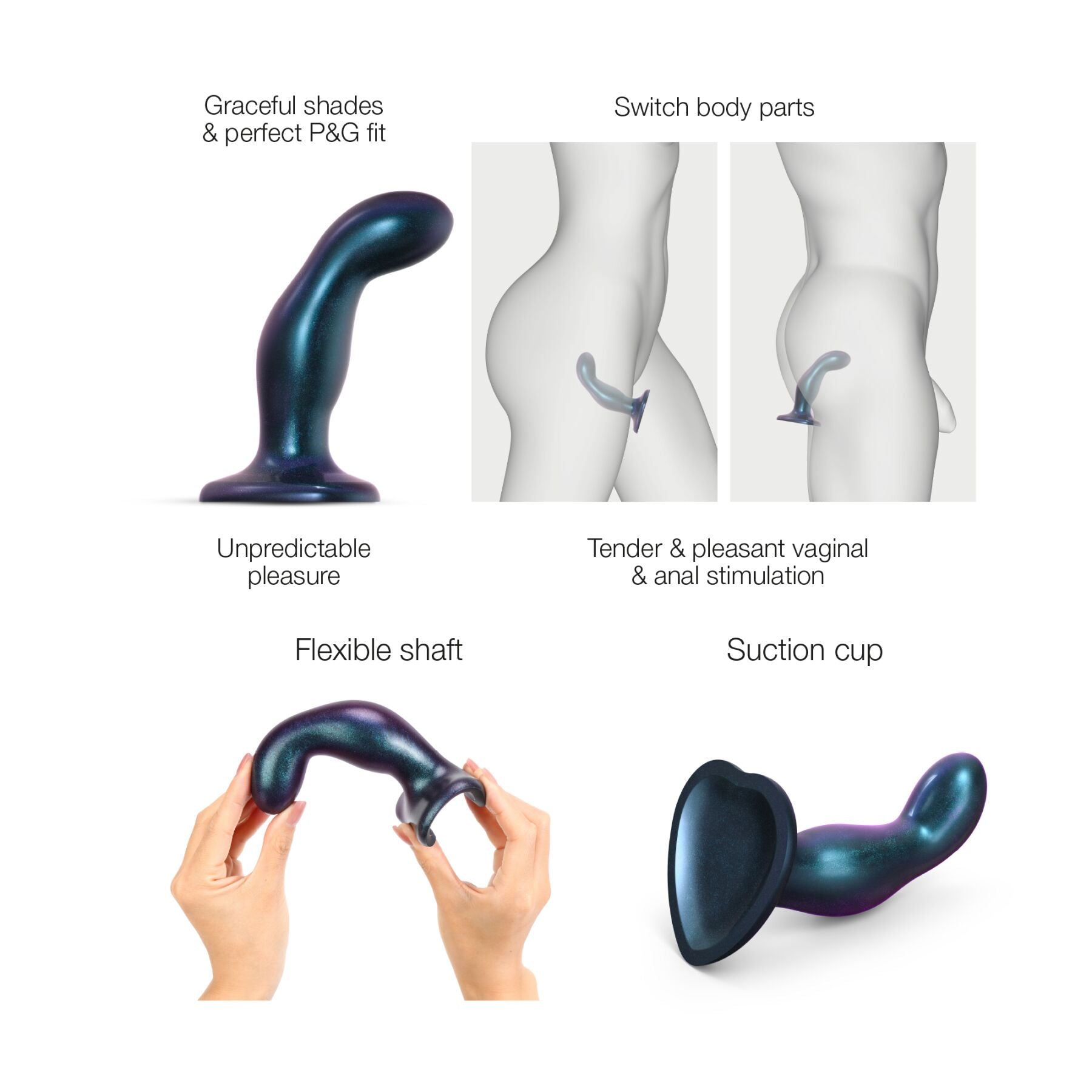 Насадка для страпона Strap-On-Me DILDO PLUG SNAKY