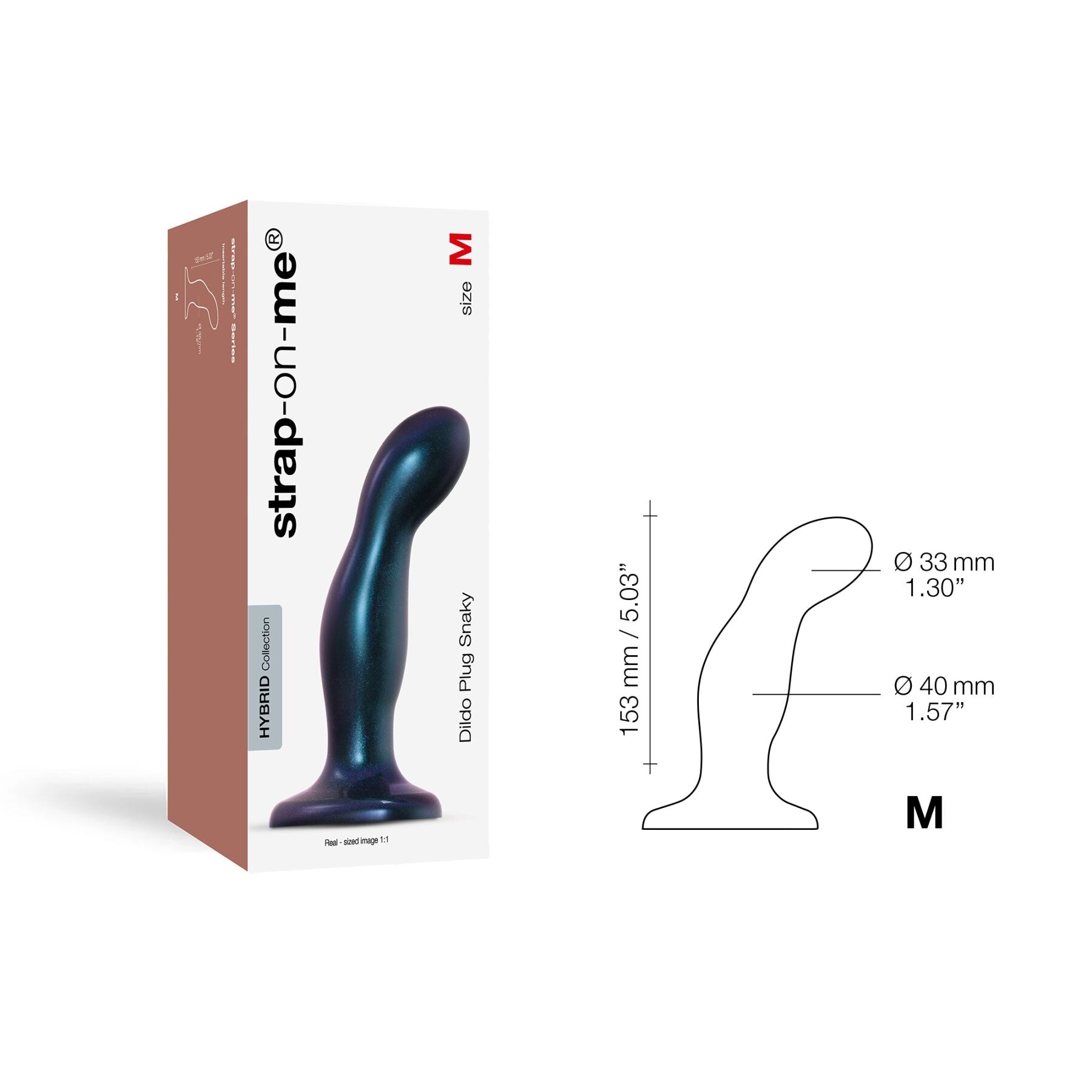 Насадка для страпона Strap-On-Me DILDO PLUG SNAKY
