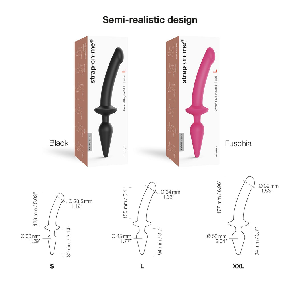 Насадка для страпона Strap-On-Me SWITCH PLUG-IN DILDO