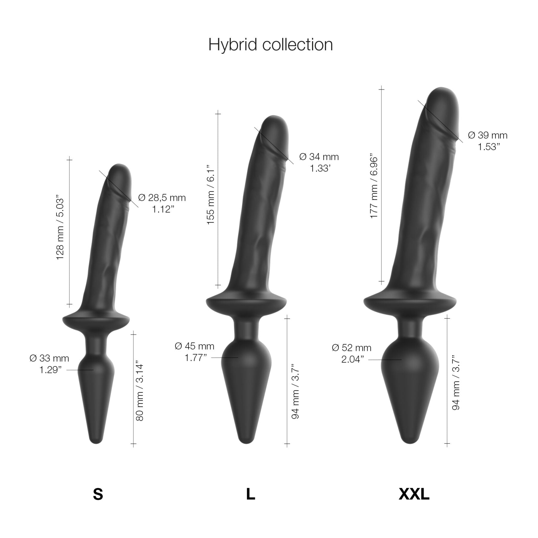 Насадка для страпона Strap-On-Me SWITCH PLUG-IN REALISTIC DILDO