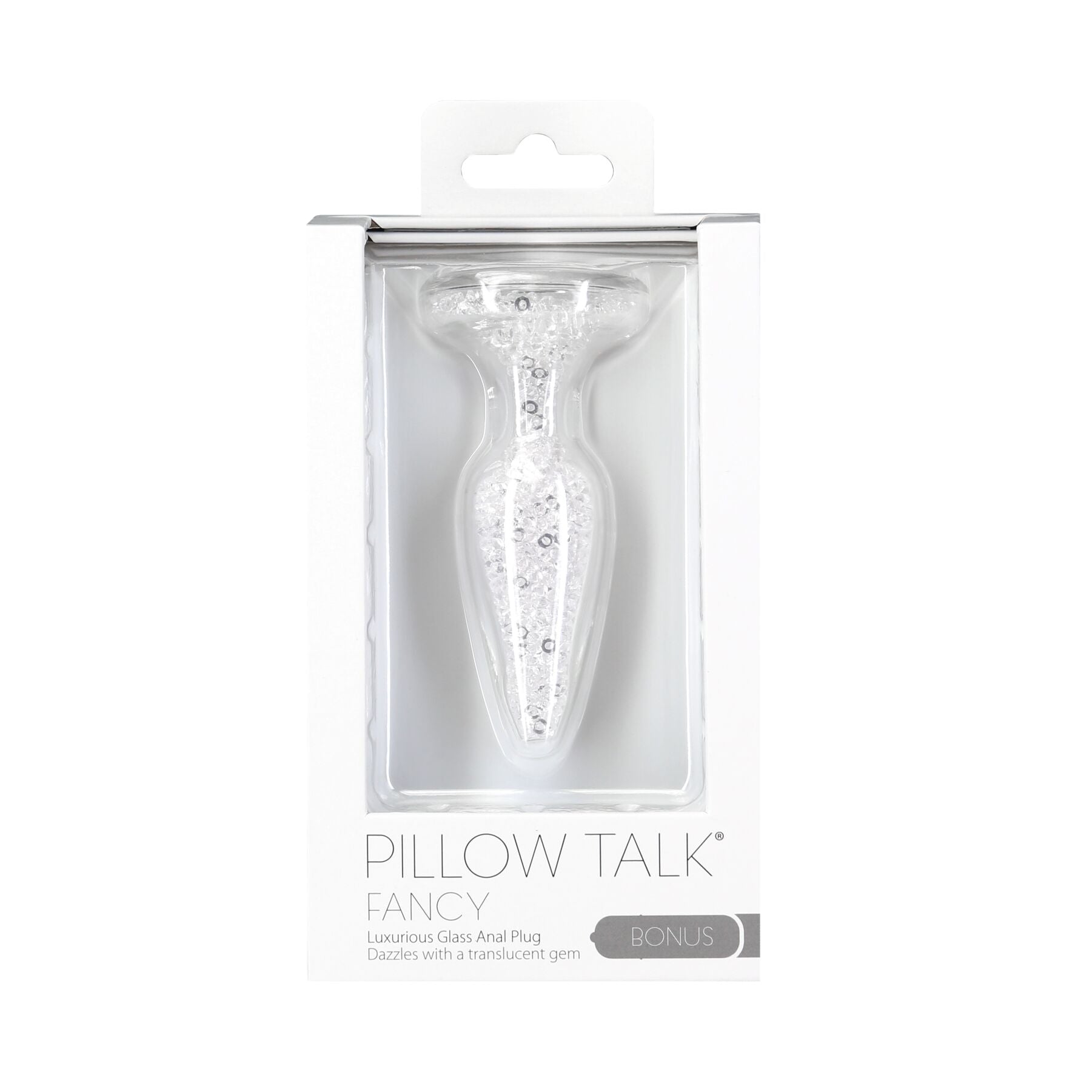 Скляна анальна пробка Pillow Talk Fancy Luxurious Glass