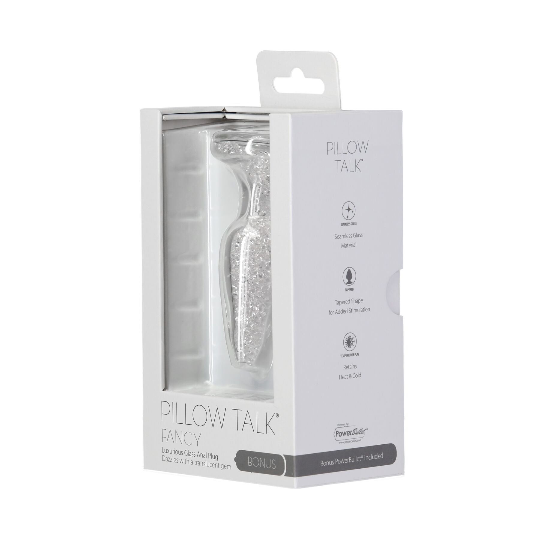 Скляна анальна пробка Pillow Talk Fancy Luxurious Glass