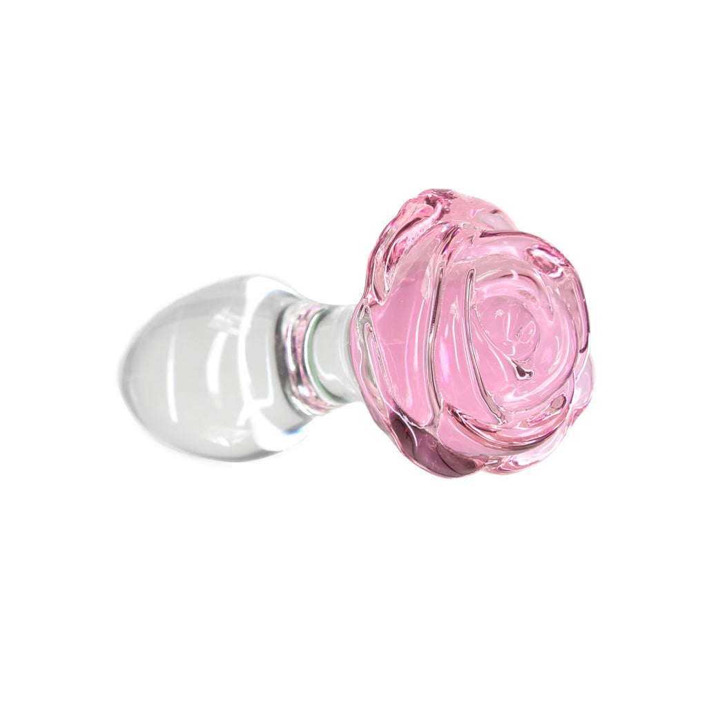 Скляна анальна пробка Pillow Talk Rosy Luxurious Glass