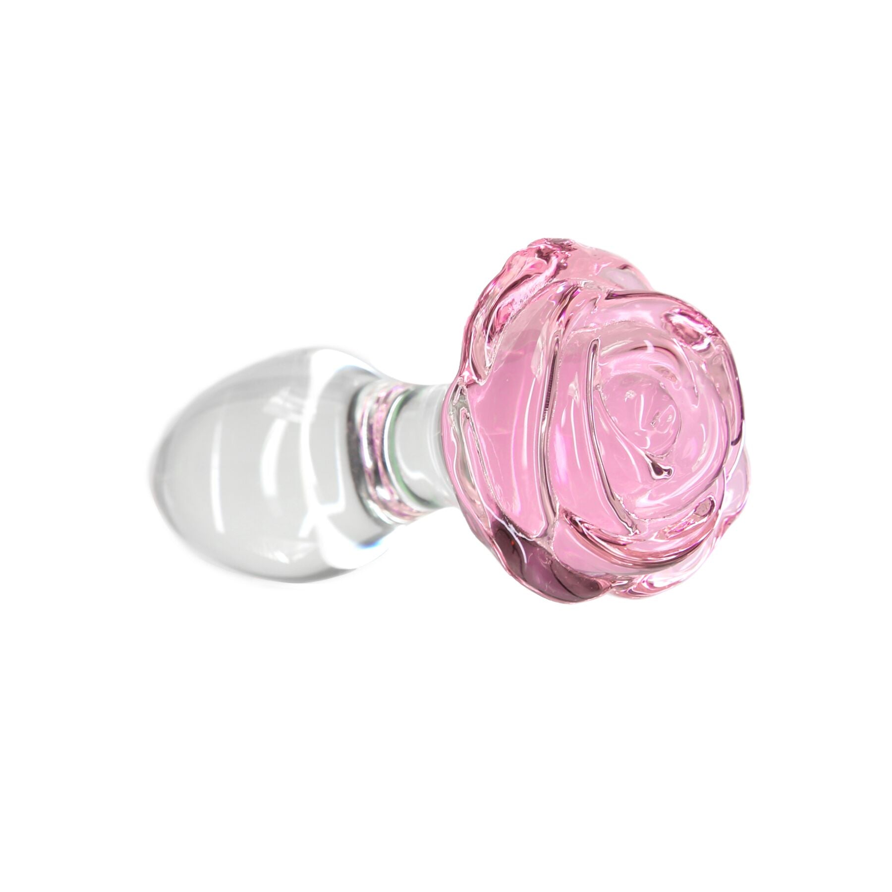 Скляна анальна пробка Pillow Talk Rosy Luxurious Glass