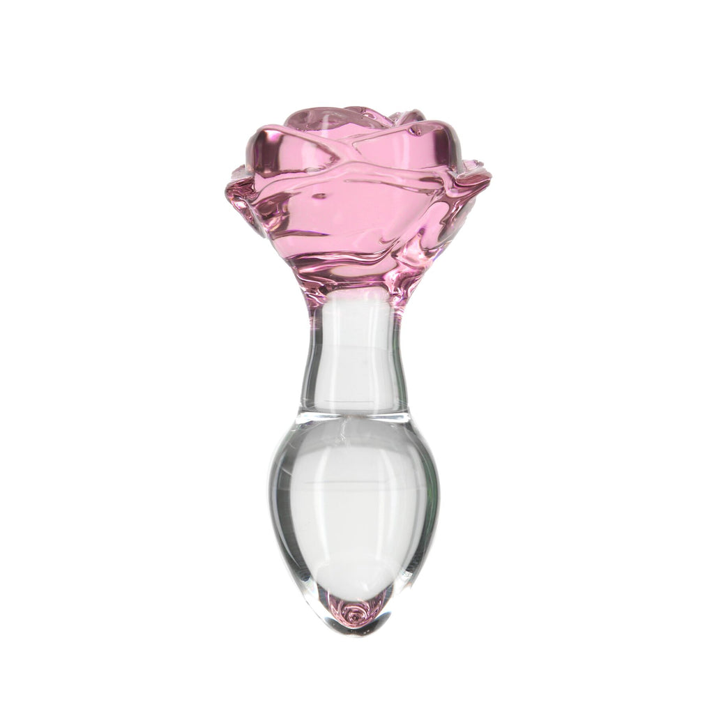Скляна анальна пробка Pillow Talk Rosy Luxurious Glass