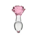 Скляна анальна пробка Pillow Talk Rosy Luxurious Glass