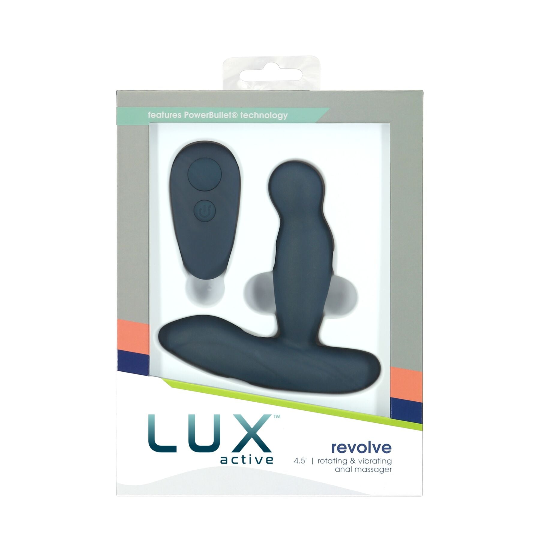 Масажер простати з ротацією та вібрацією Lux Active Revolve