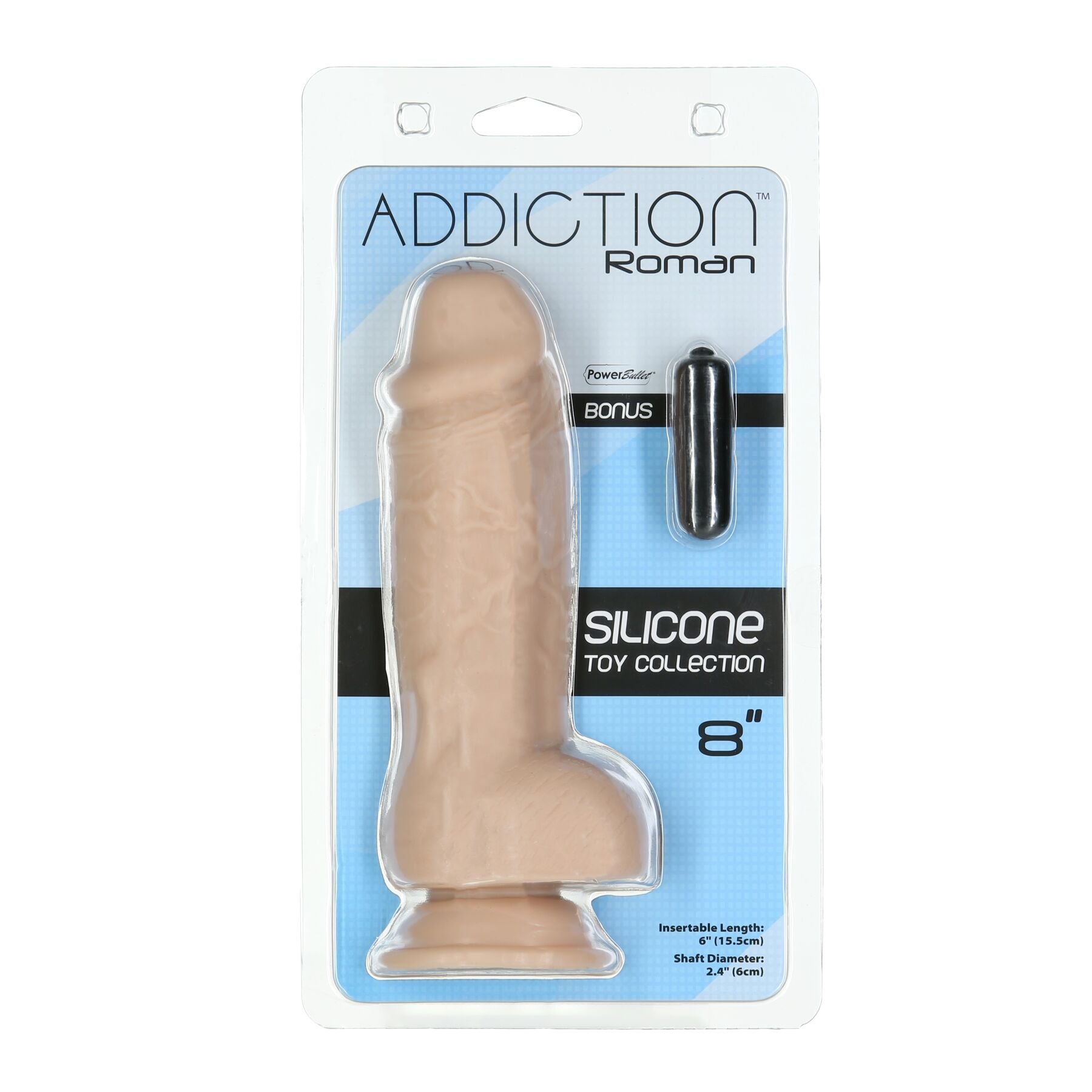Реалістичний фалоімітатор ADDICTION Roman 8″ Girthy Dong
